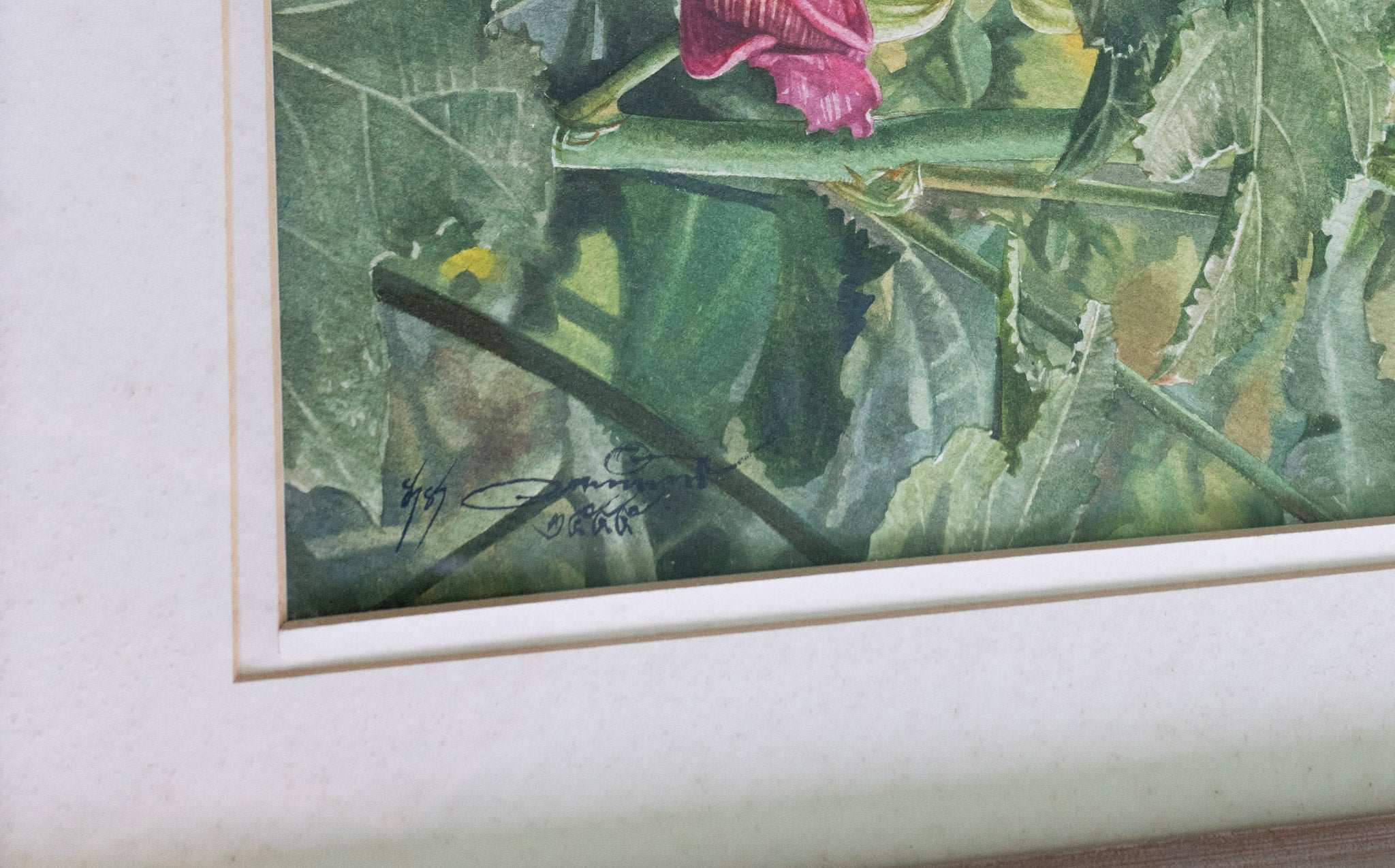 Unknown Artist, Untitled (Wild Rose, Hollyhock), 1999