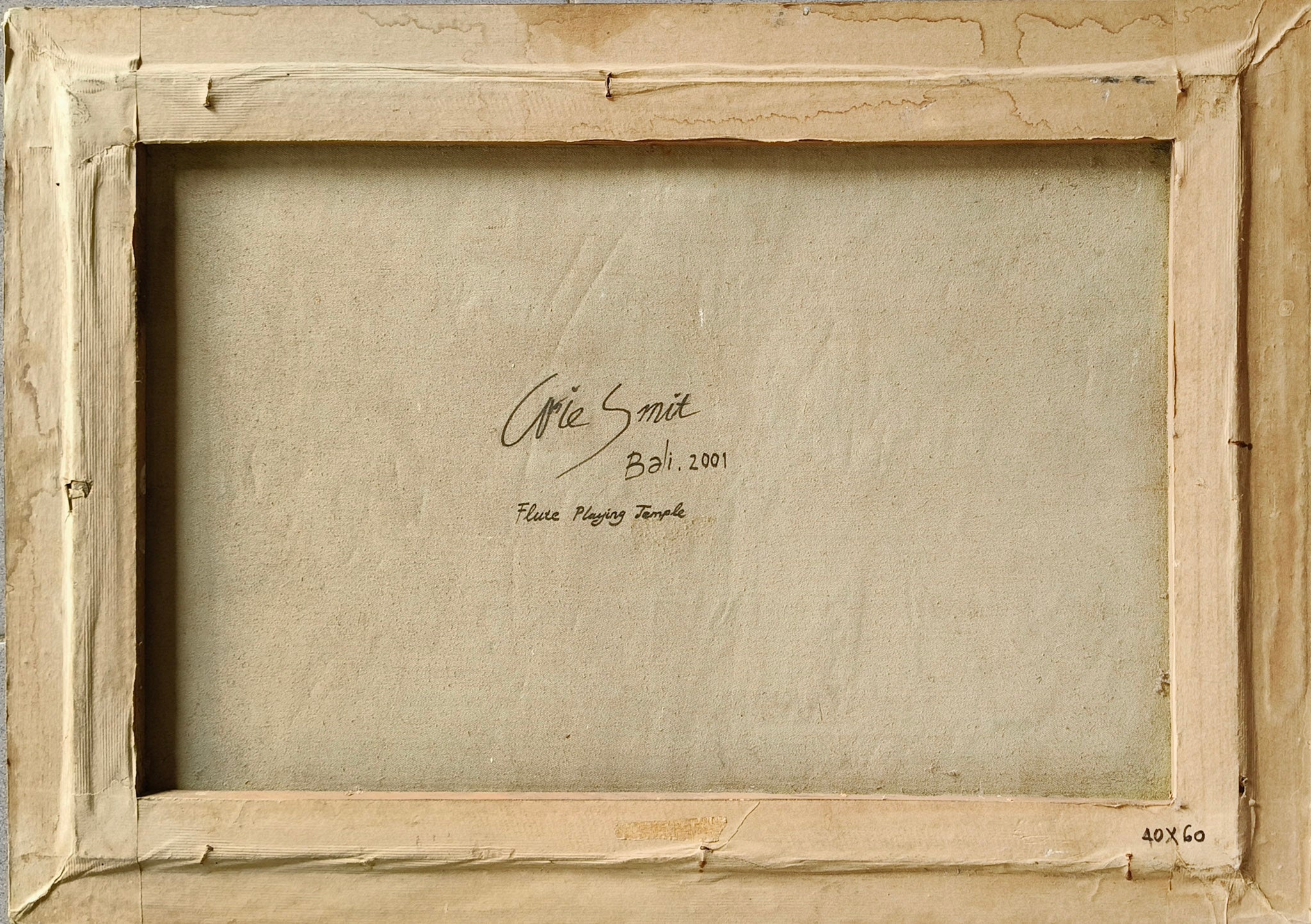 Arie Smit, Flute Playing Temple, 2001