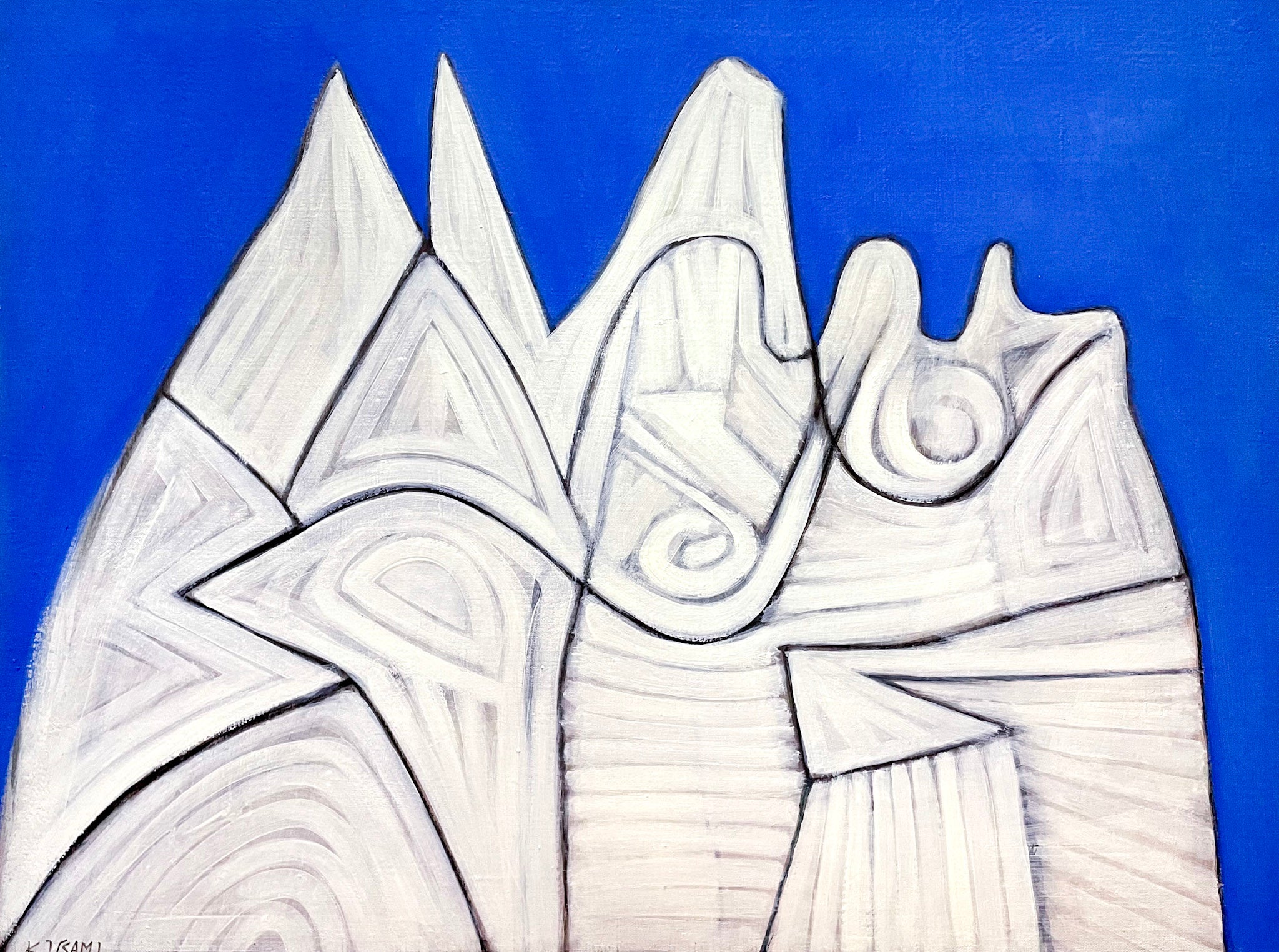 Usami Kuninori, Blue & White, 1980s