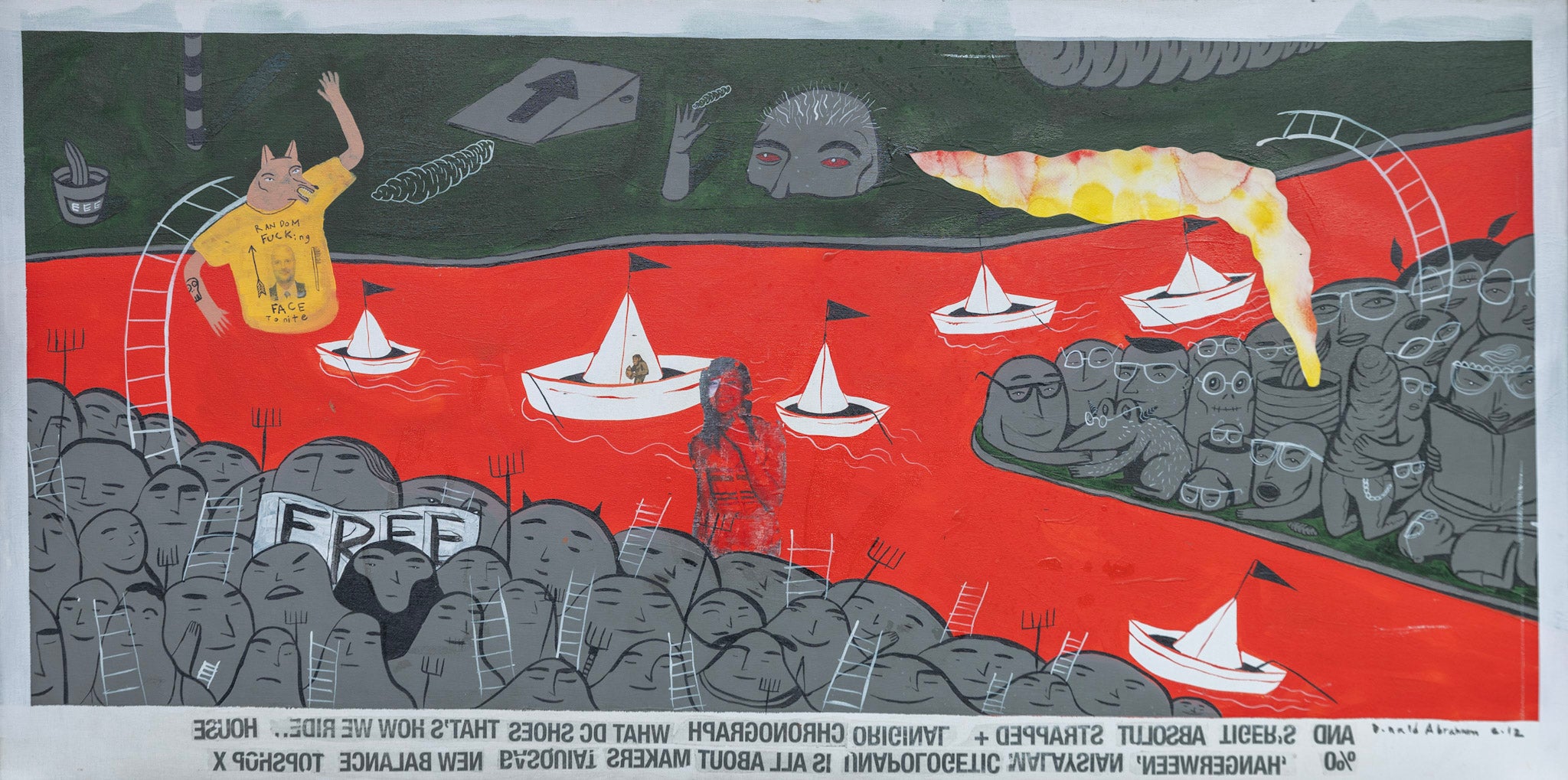 Donald Abraham, Untitled (Sailboats), 2012