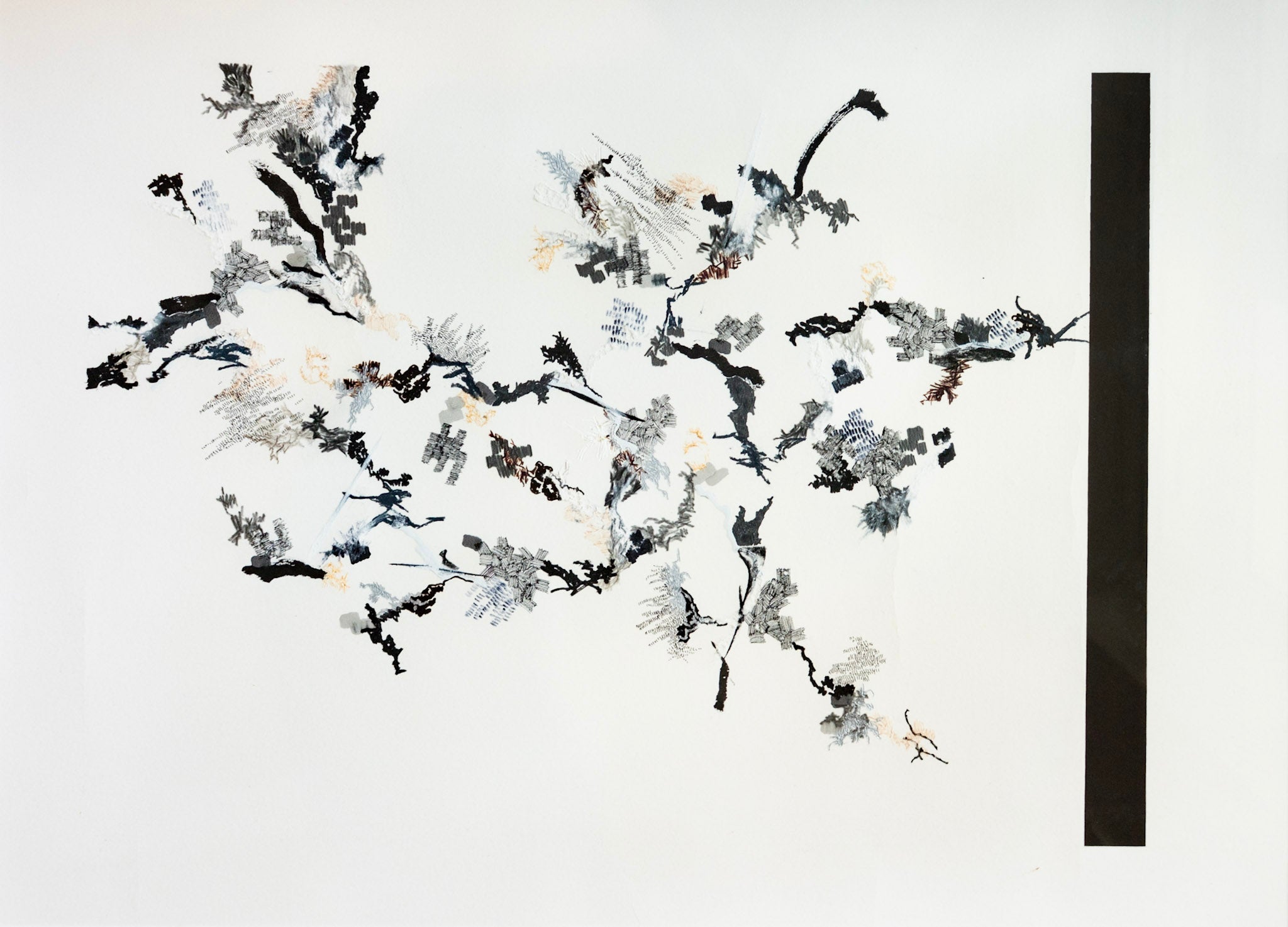 Benjamin Hochart, Study for a wall-drawing 6, 2009