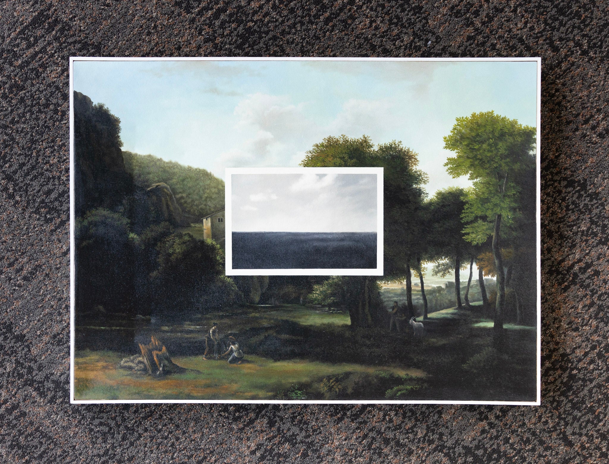Natee Utarit, Conversation with Classical Landscape, 1800, Jean-Victor Bertin, 2001