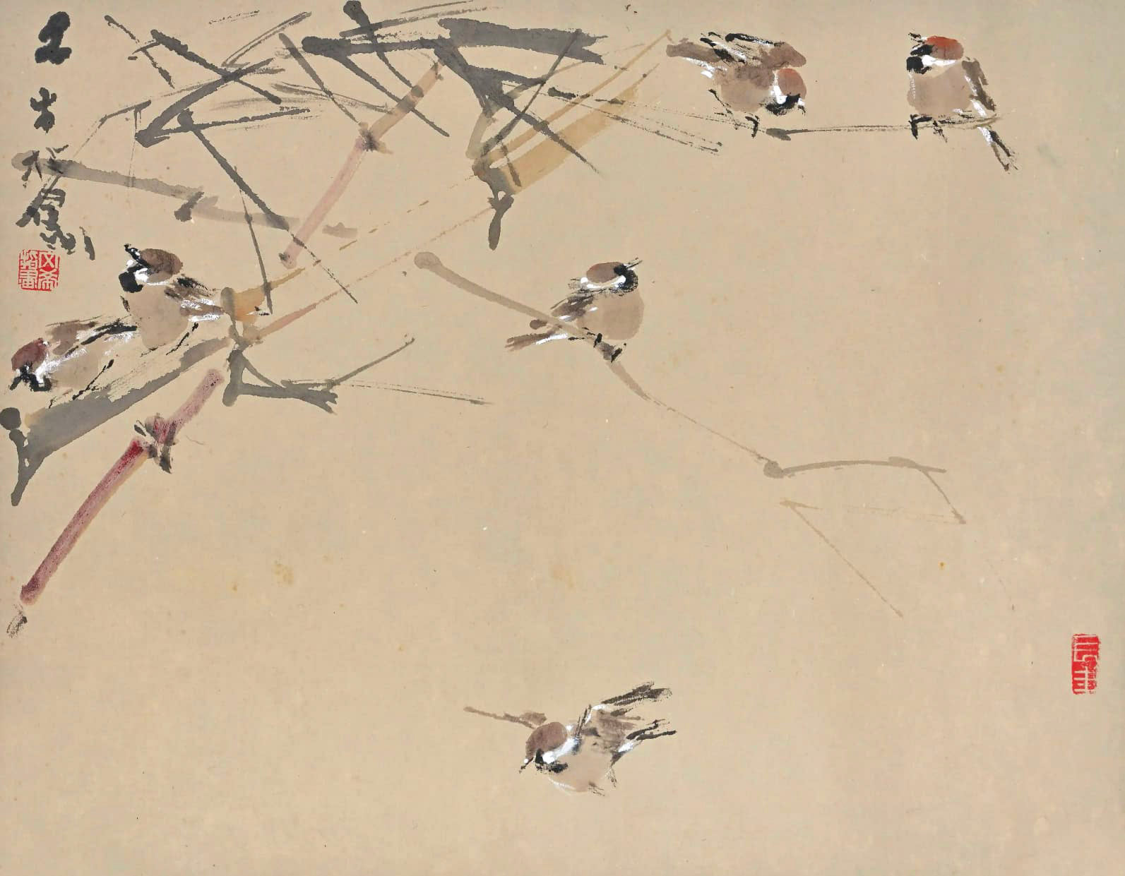 Chen Wen Hsi, Sparrows, Undated