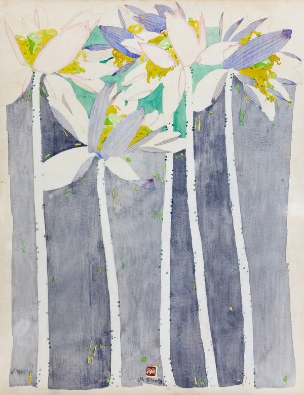 Teng Nee Cheong, Untitled (White Lotus), 1988