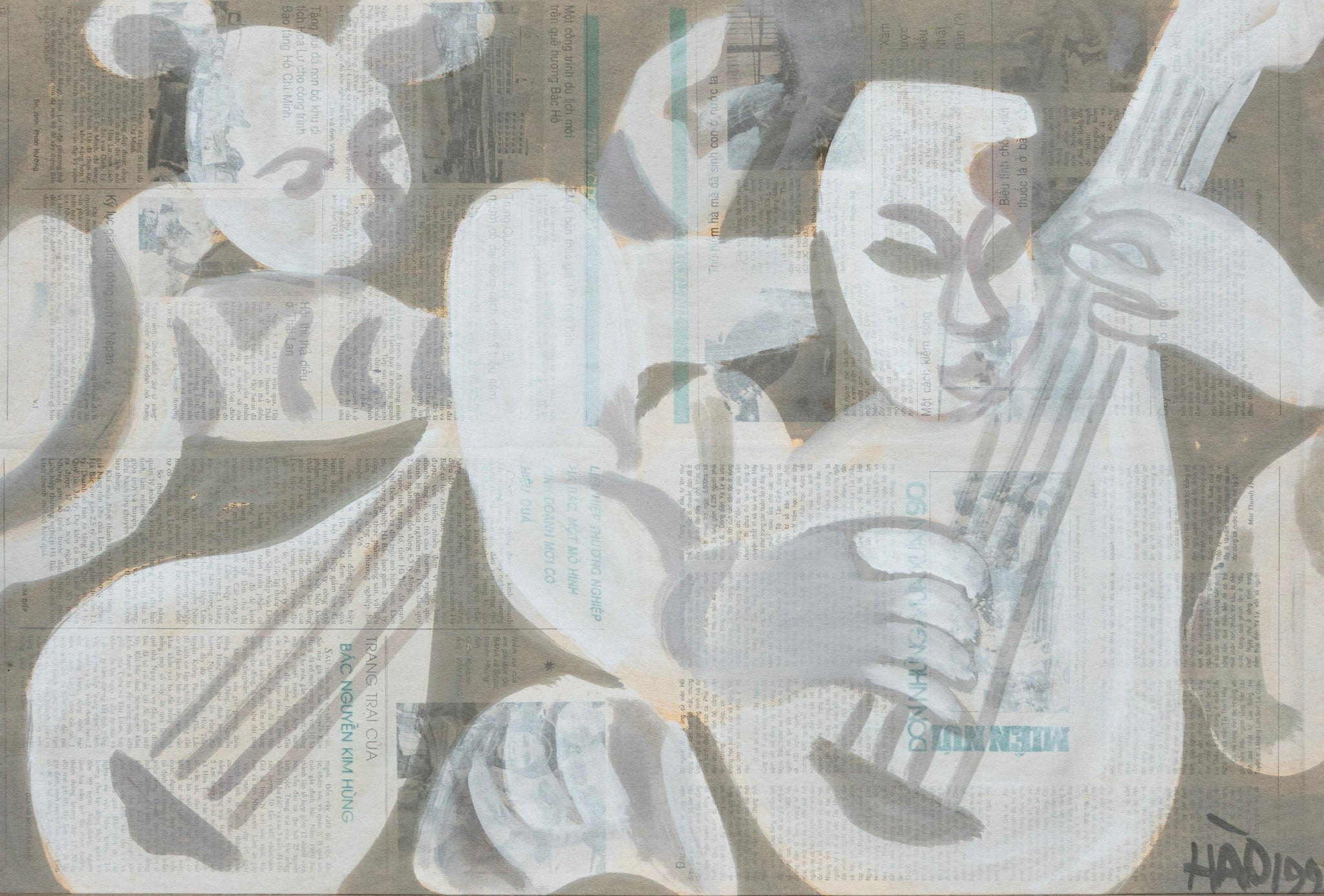 Truong Dinh Hao, Untitled (Musicians), 1999