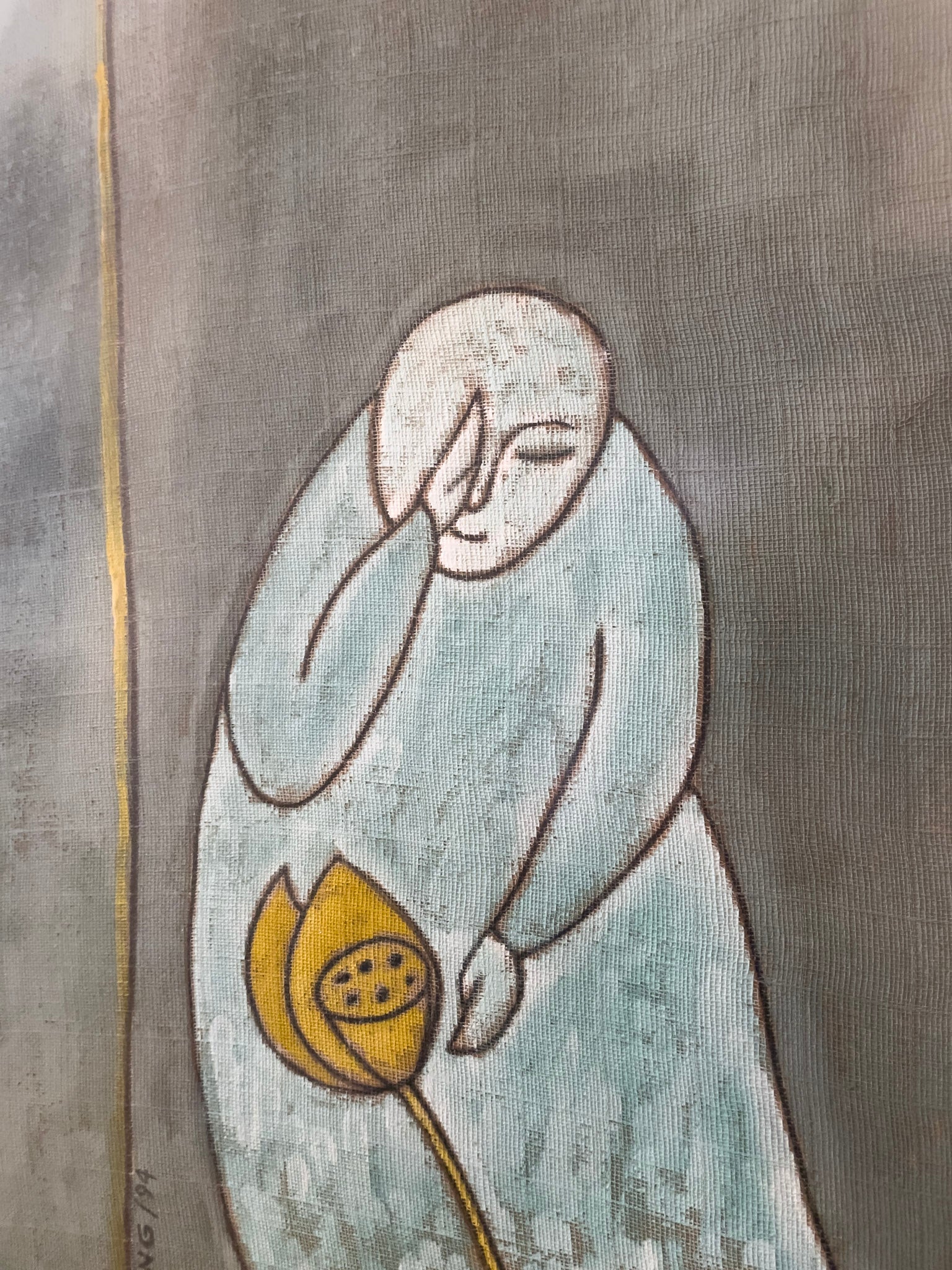 Le Thiet Cuong, Untitled (Figure with Flower), 1994