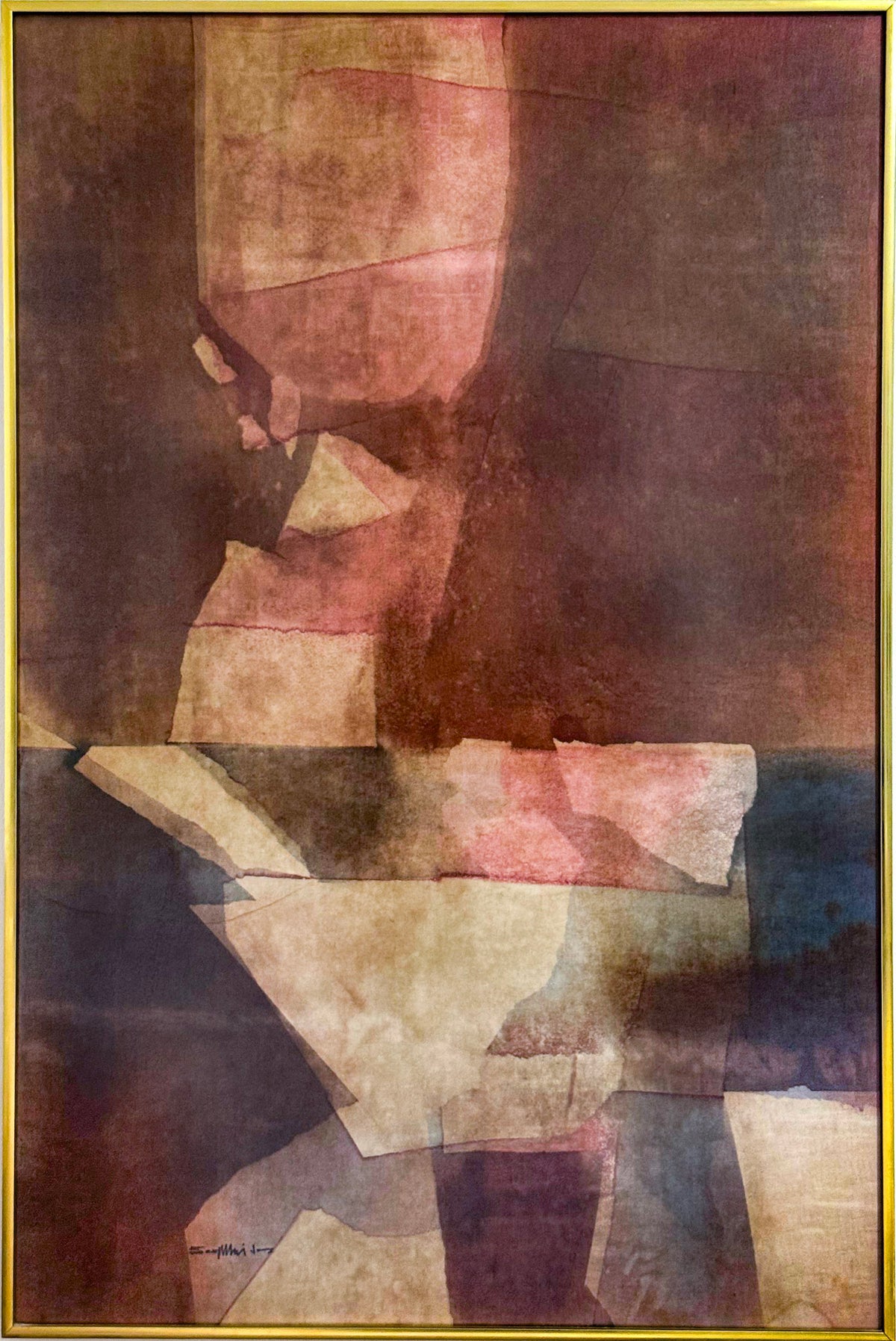 Seah Kim Joo, Red & Blue Night, c. 1970s
