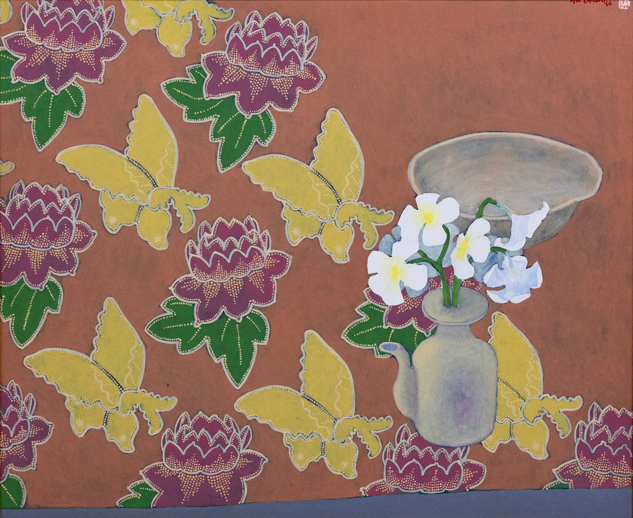 Teng Nee Cheong, Batik and Still Life 1, 1986