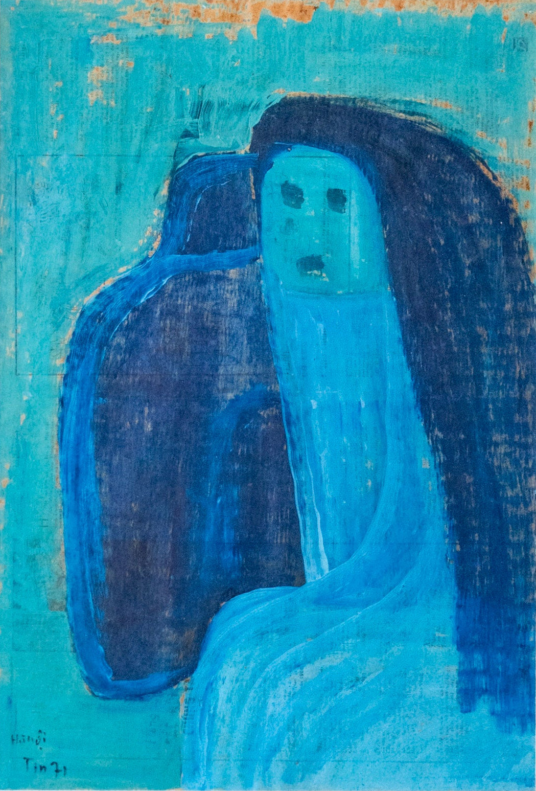 Tran Trung Tin, Untitled (Woman at Midnight), 1971