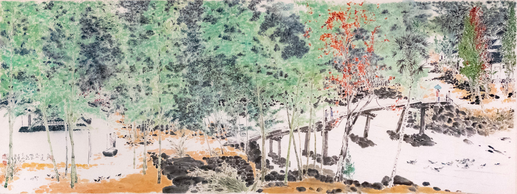 Chen Shi Jin, Untitled (Crossing Through the Canopy Over the Stream), Undated