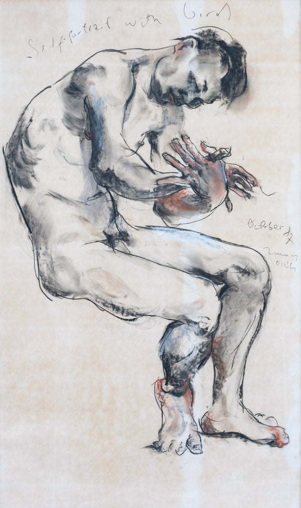 Jimmy Ong, Self Portrait with Bird, 1987