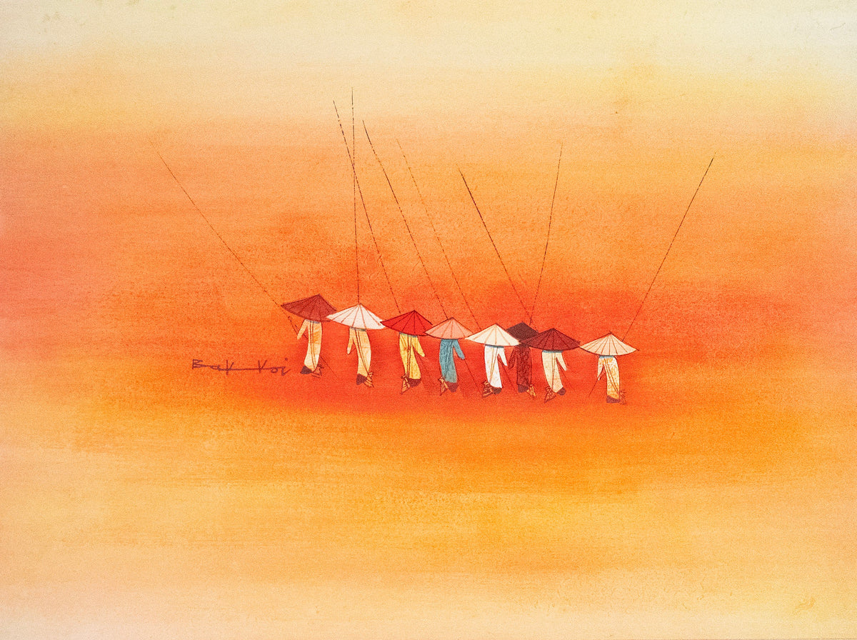 Tay Bak Koi, Untitled (8 Farmers at Work), Undated