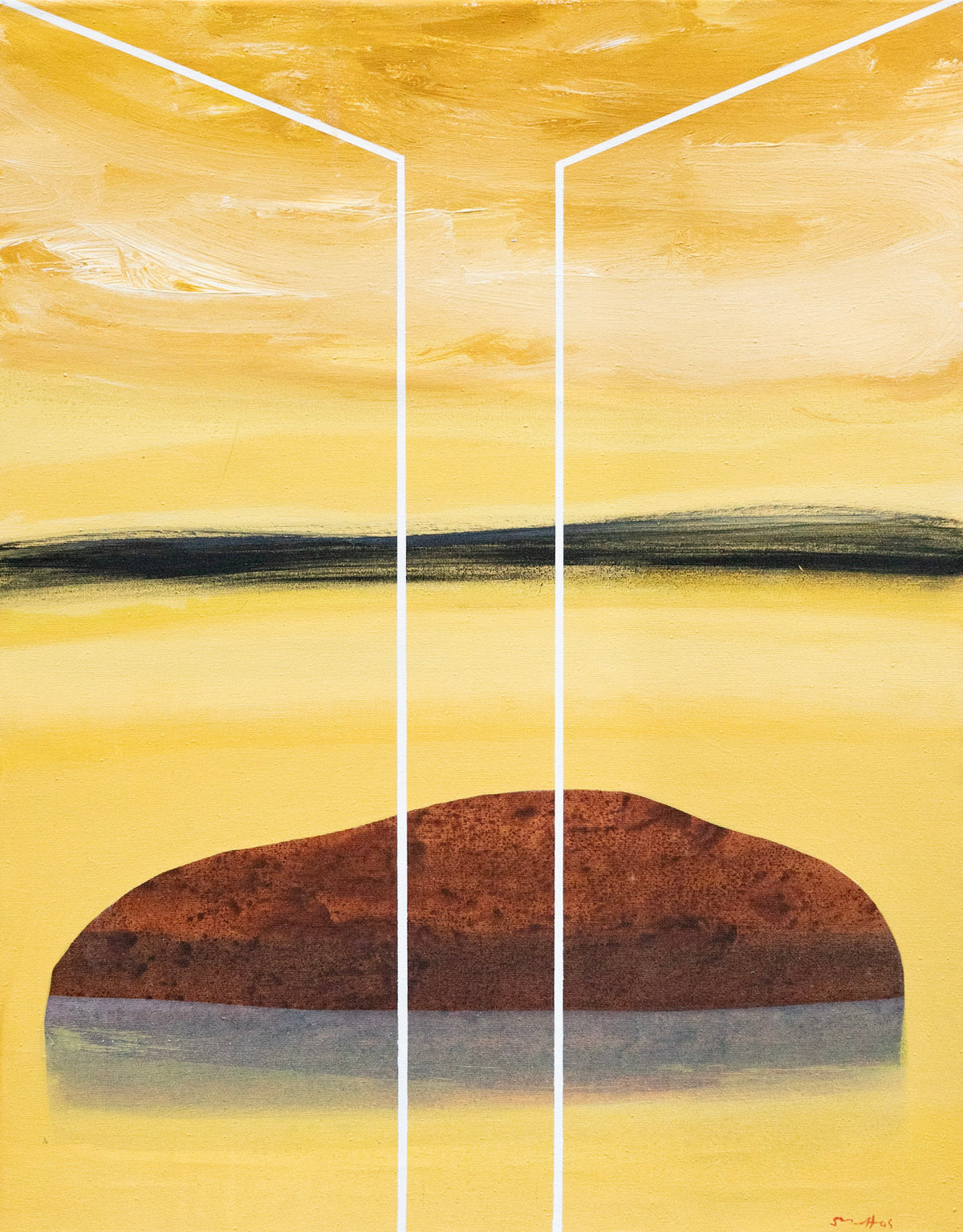Khoo Sui Hoe, A Rock Outside Window, 1980