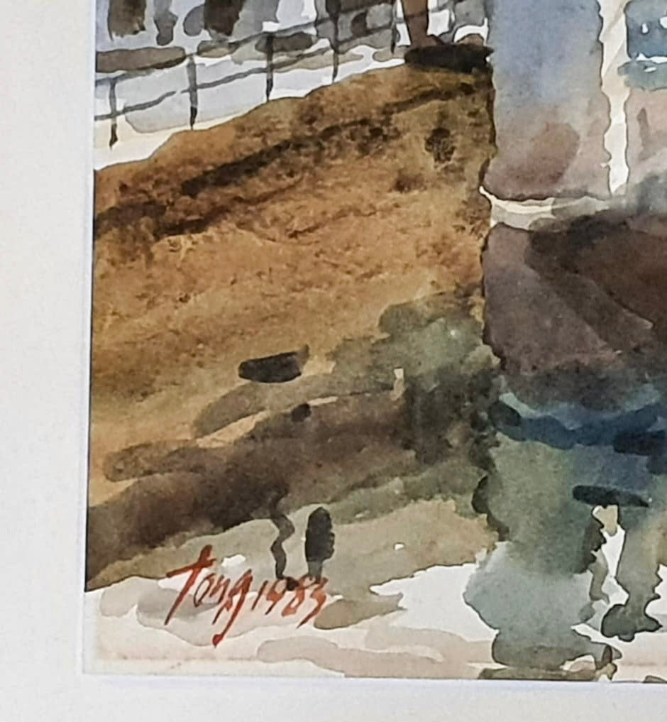 Tong Chin Sye, Untitled (Boat Quay), 1983