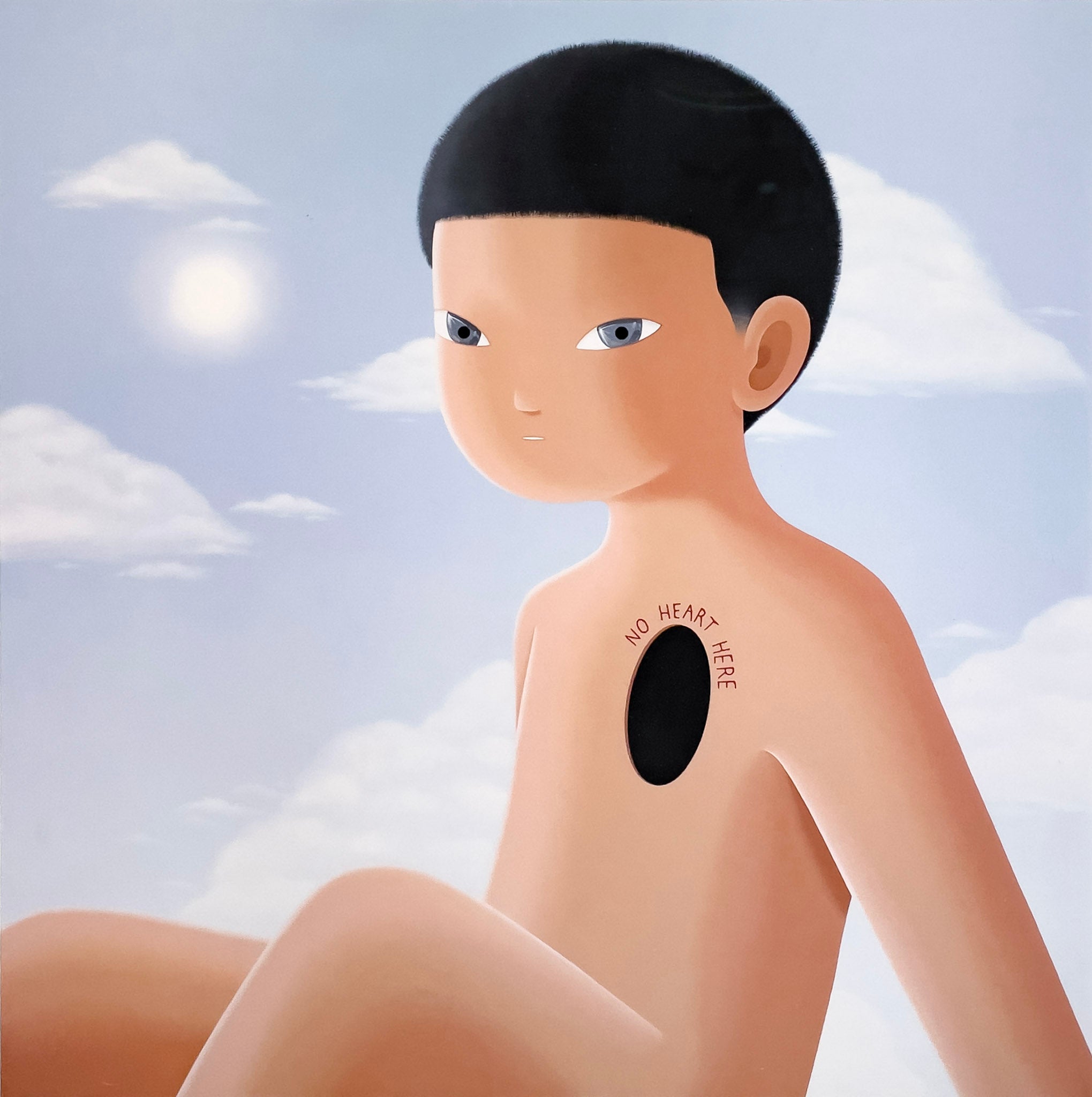 Gongkan, No Heart Here (Self-Reflection), 2024