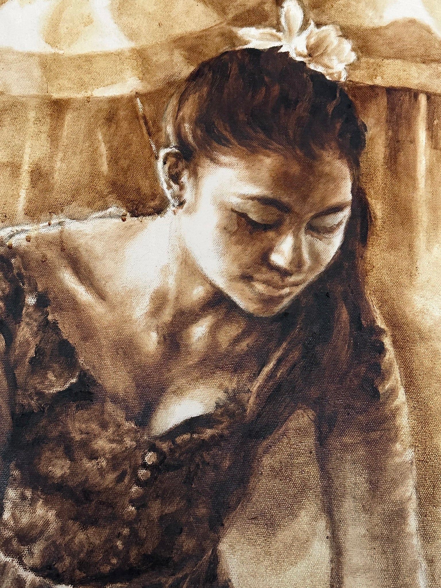 Wage Hardja, Collecting flowers, 2018