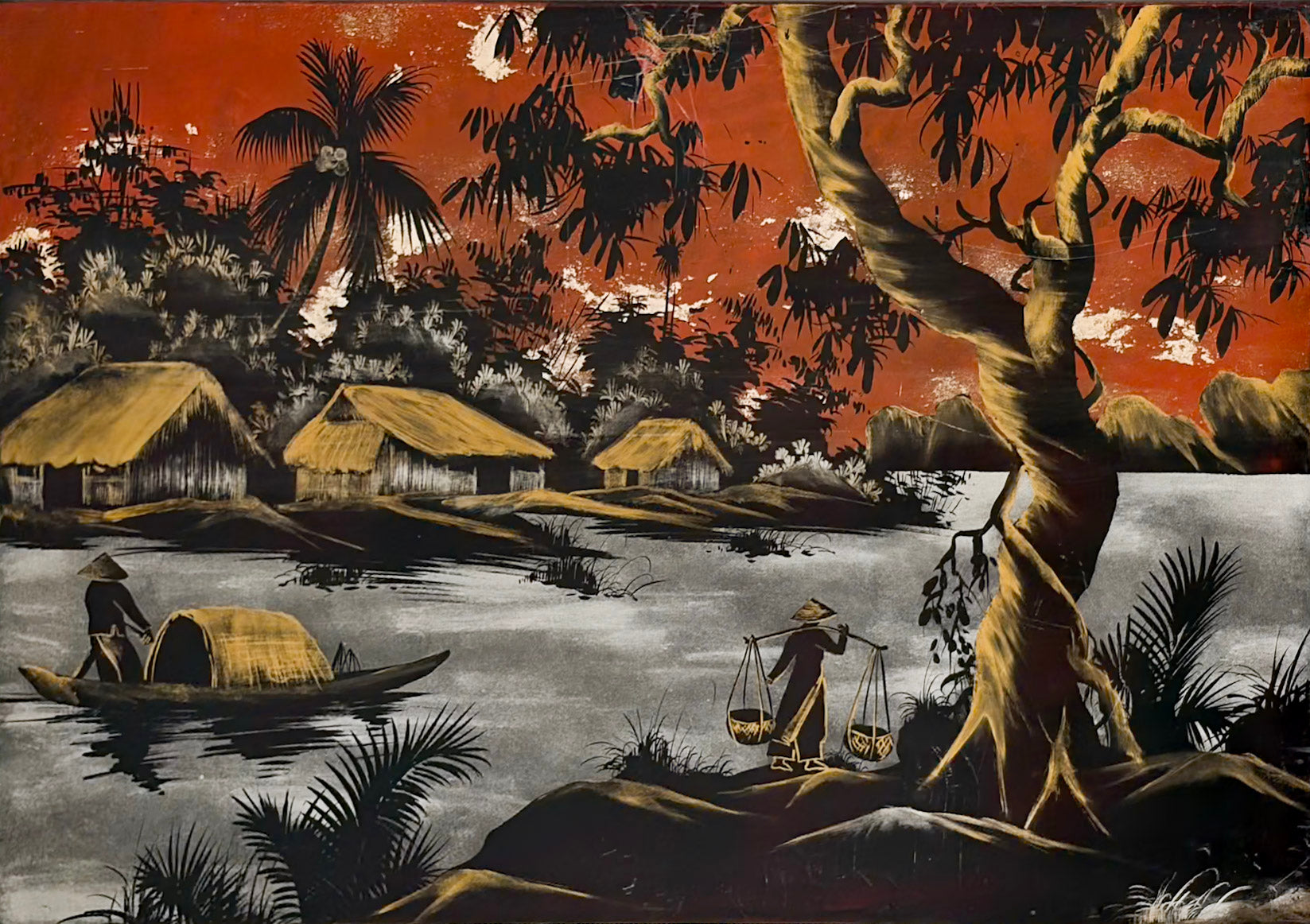 Unknown Artist, A Pair of Lacquer Works, Undated