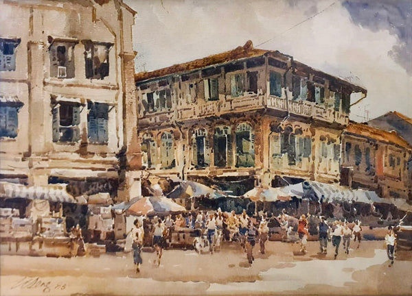 Ong Kim Seng, Untitled (Market Scene), 1983