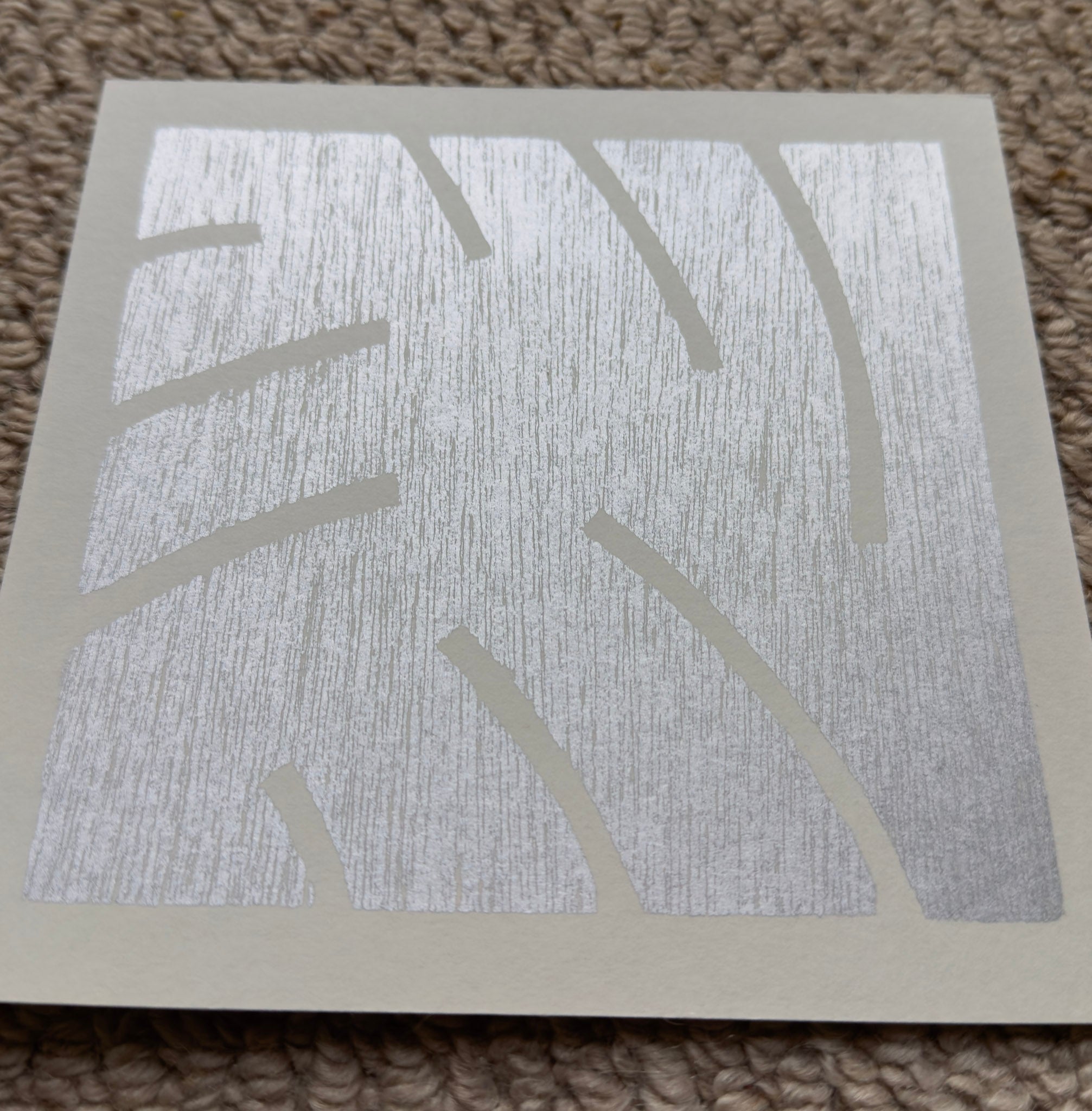 Kim Lim, Untitled (Silver Relief), Undated