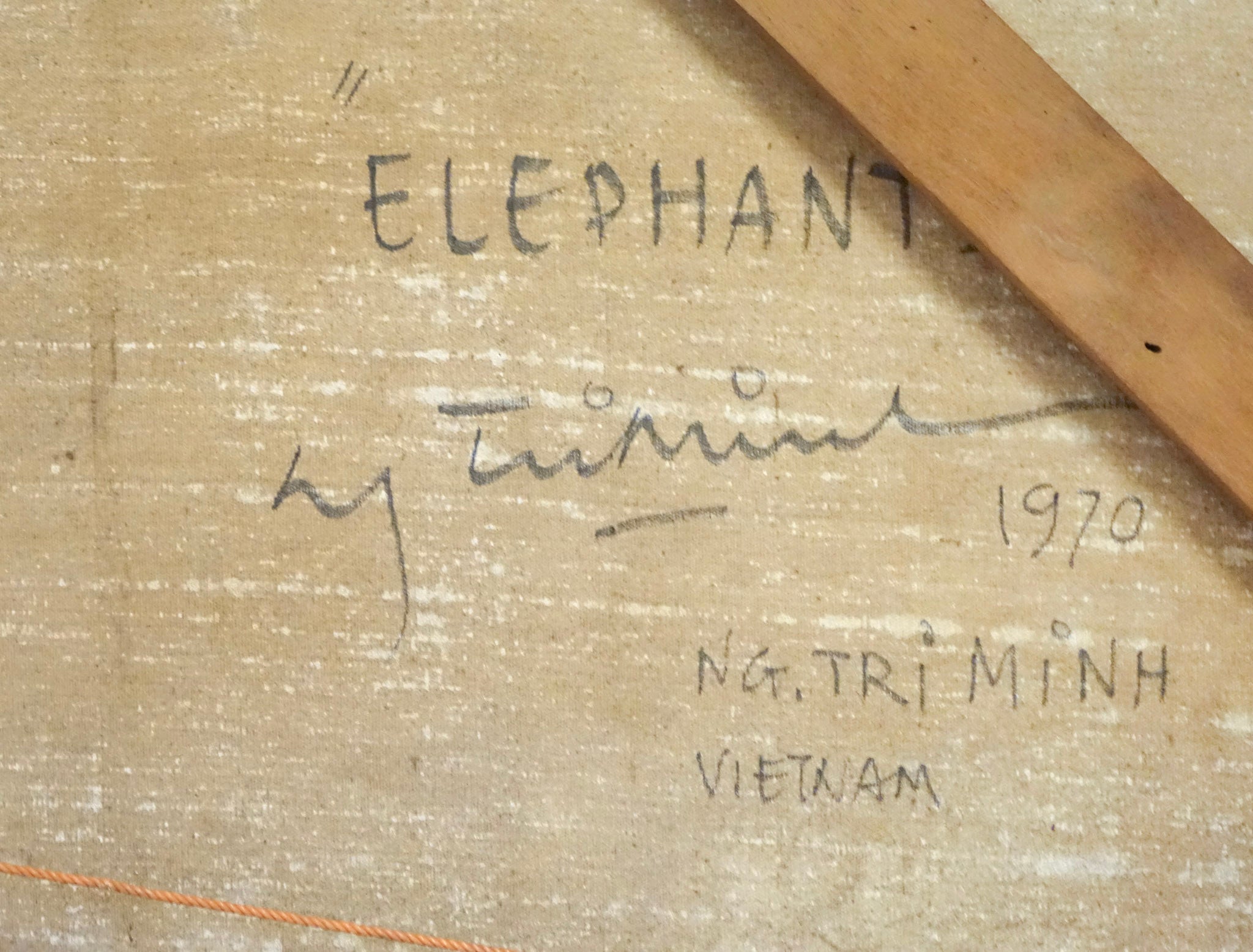 Nguyen Tri Minh, Elephant, 1970