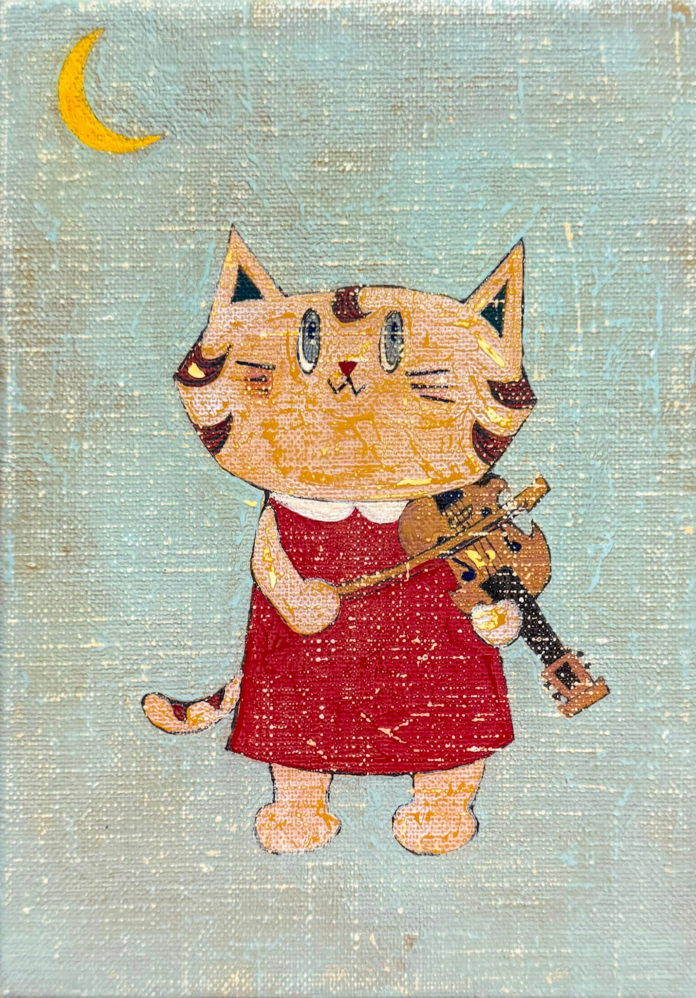 Noritoshi Mitsuuchi, Untitled (Cat with Violin), Undated