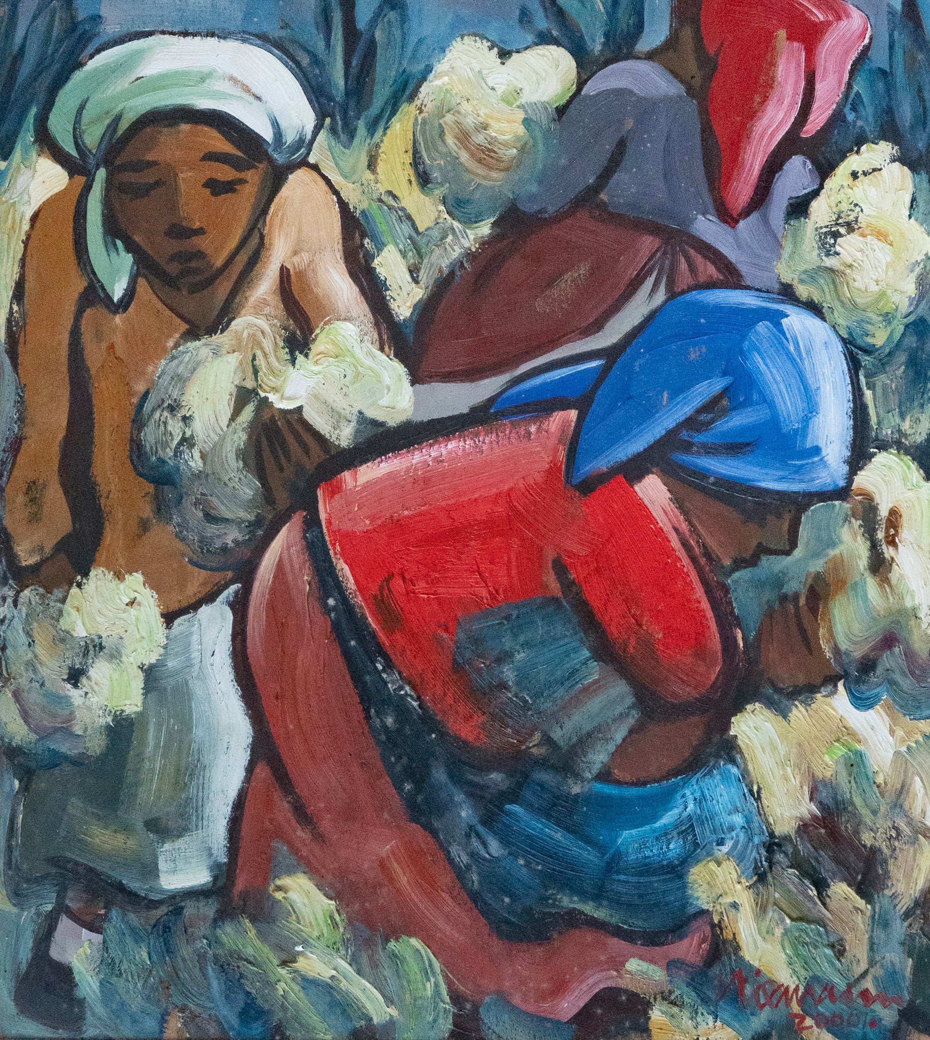 Hennie Niemann Snr, Untitled (Fynbos Pickers), 2000