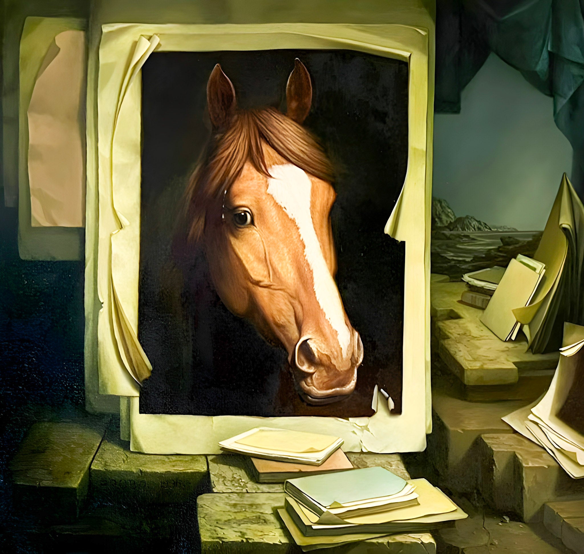 Probo, Untitled (White Horse), 1994