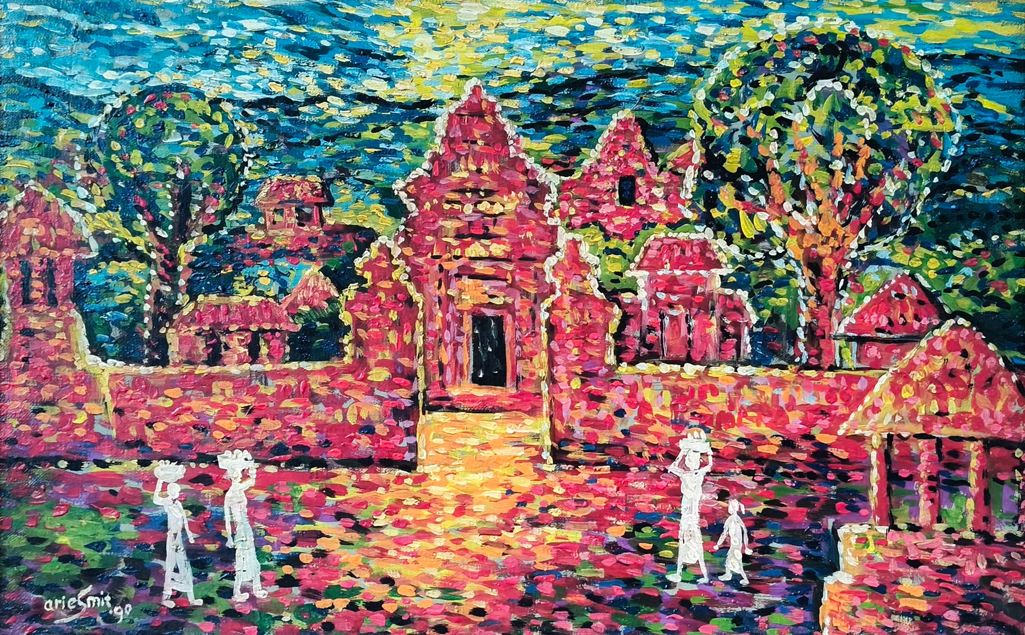 Arie Smit, The Red Temple, 1990