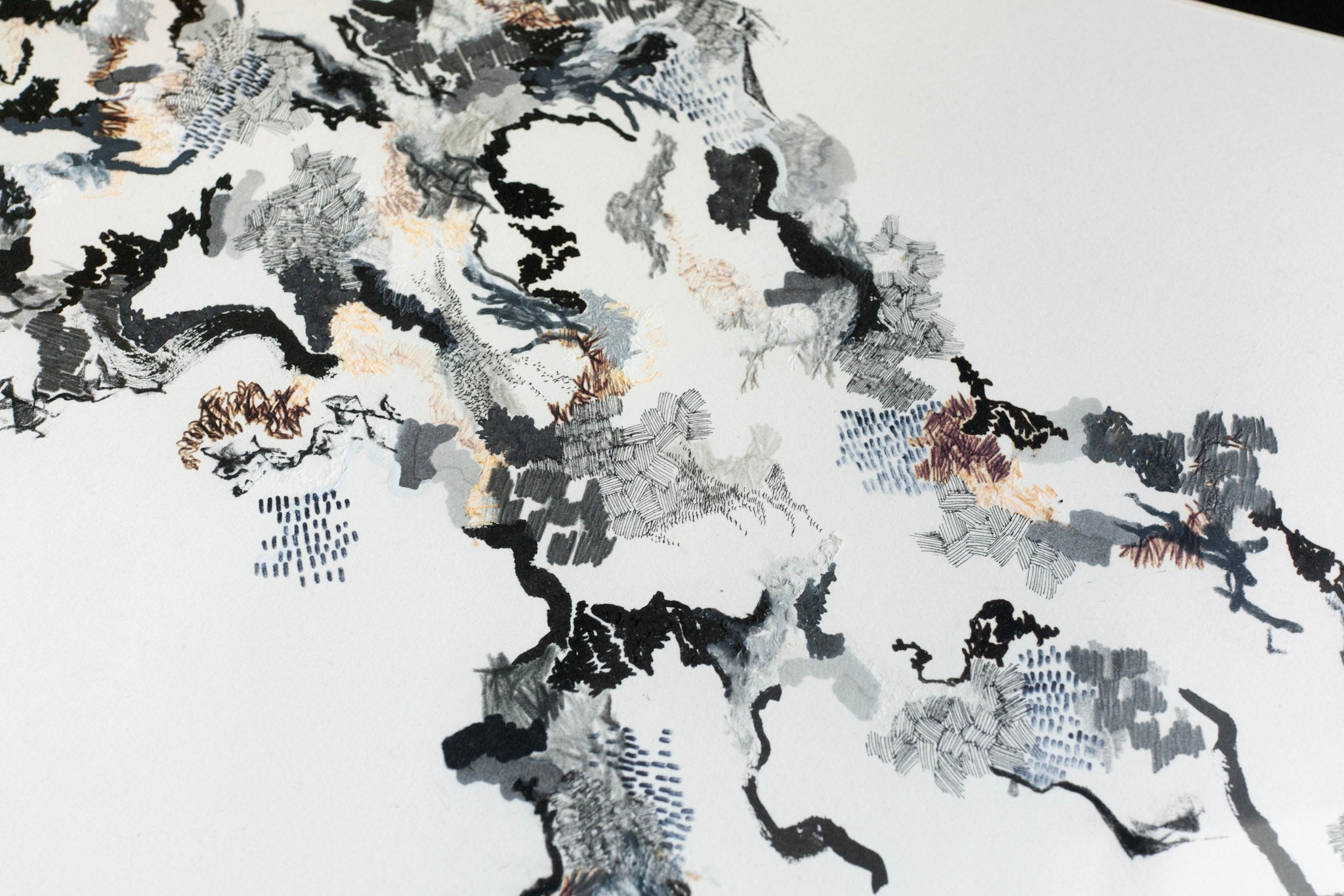 Benjamin Hochart, Study for a wall-drawing 3, 2009