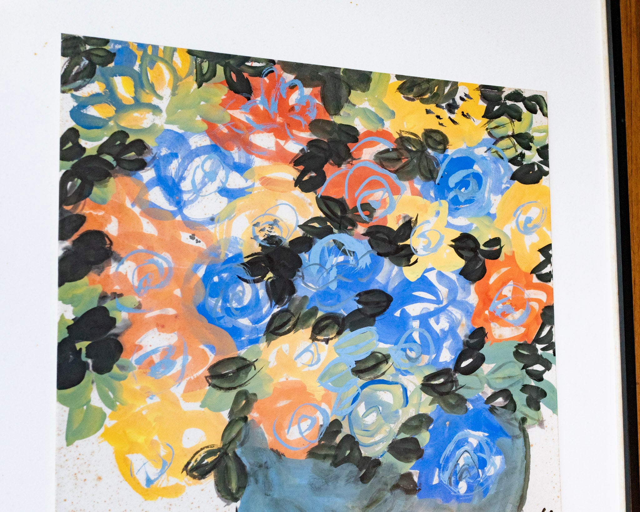 Dr. Earl Lu, Coloured Roses in Celadon Vase, 2000