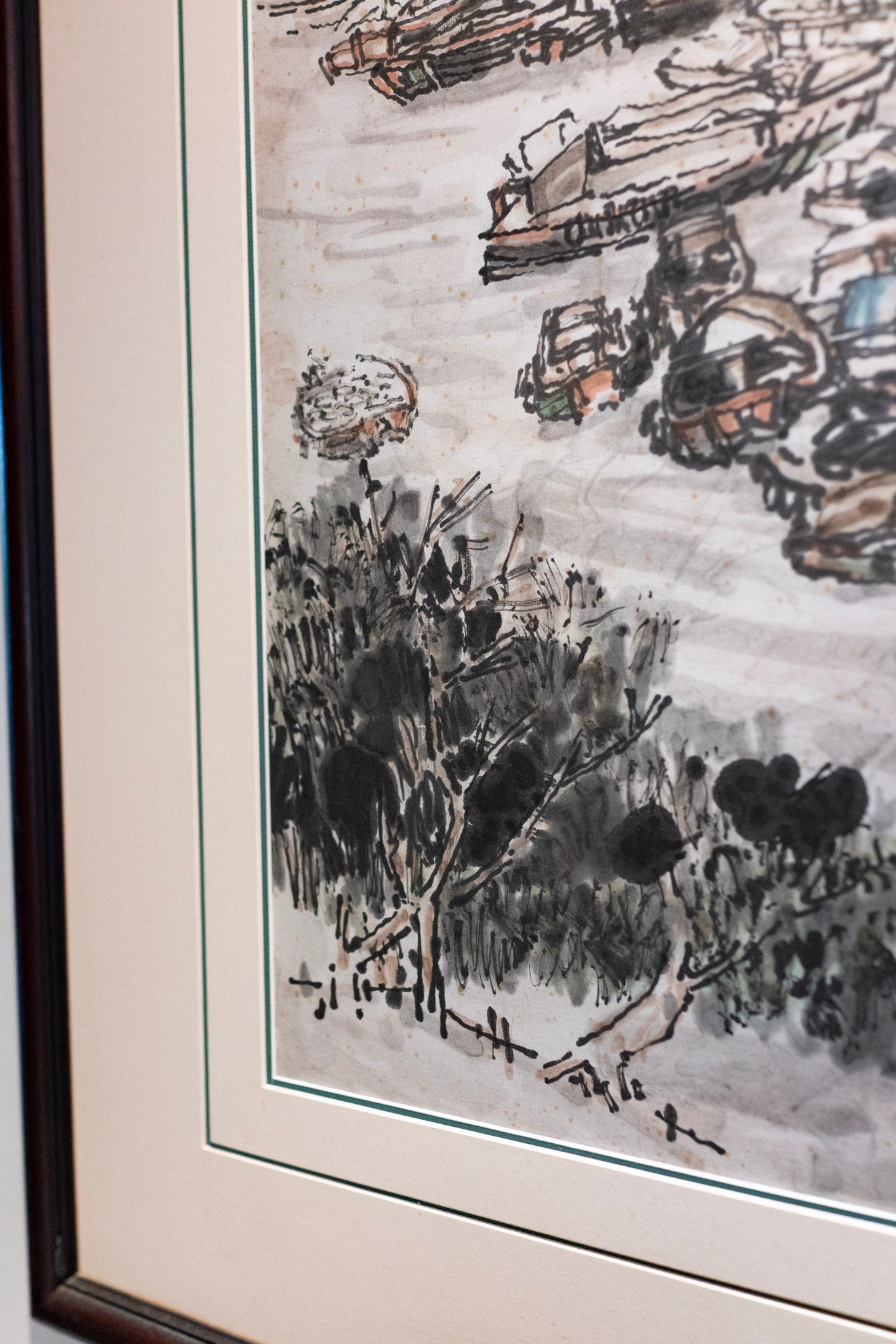 Lim Tze Peng, Singapore River Scene, Undated