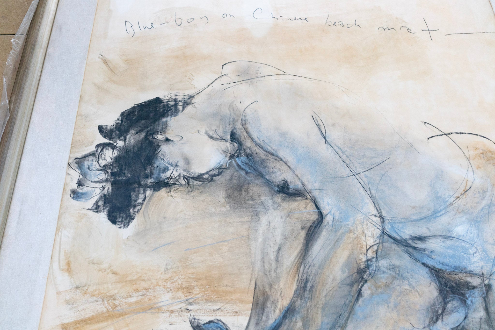 Jimmy Ong, Blue-boy on Chinese Beach Mat, 1987