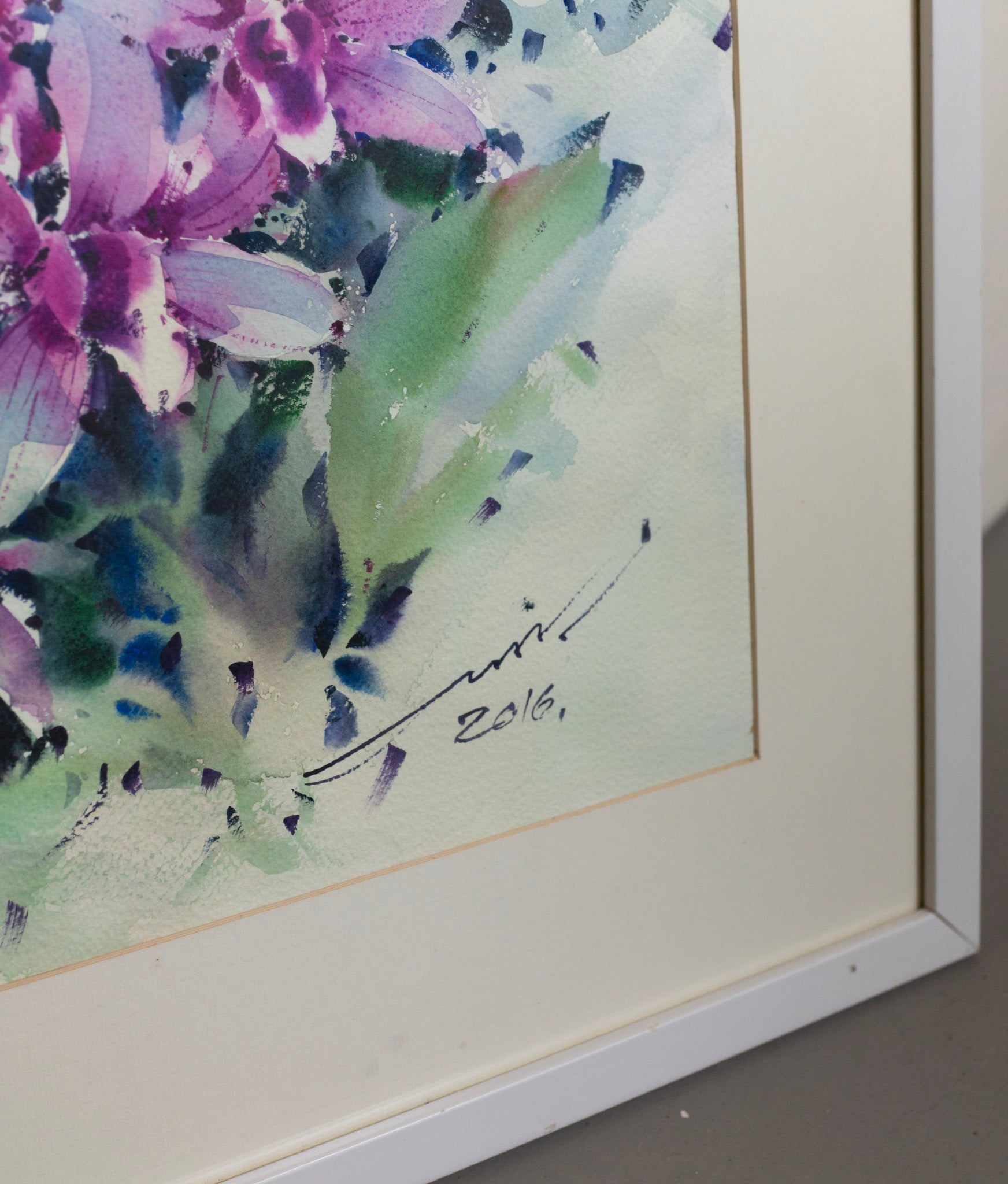 Thaworn Merurat, Untitled (Pink Flowers I), 2016