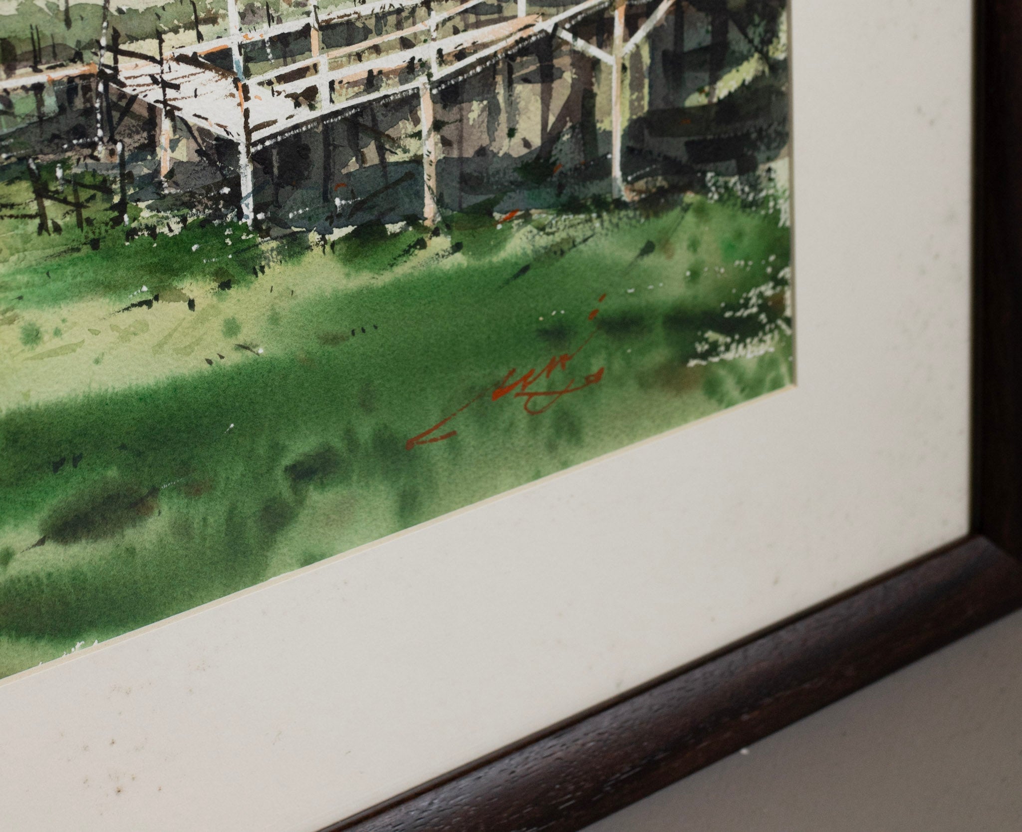 Thaworn Merurat, Untitled (Huts in the Grass), Undated