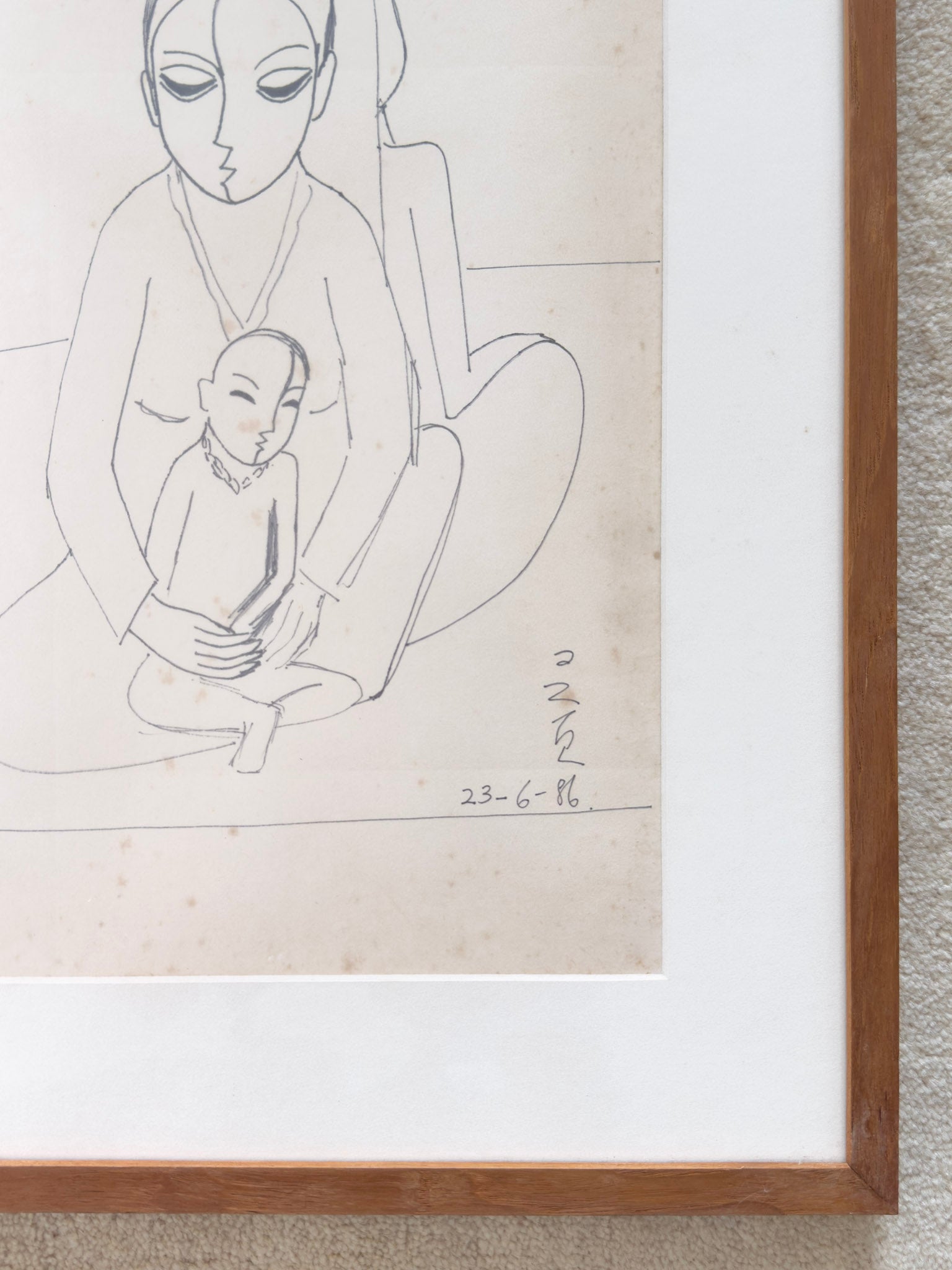 Cheong Leng Guat, Untitled (Mother and Child), 1986