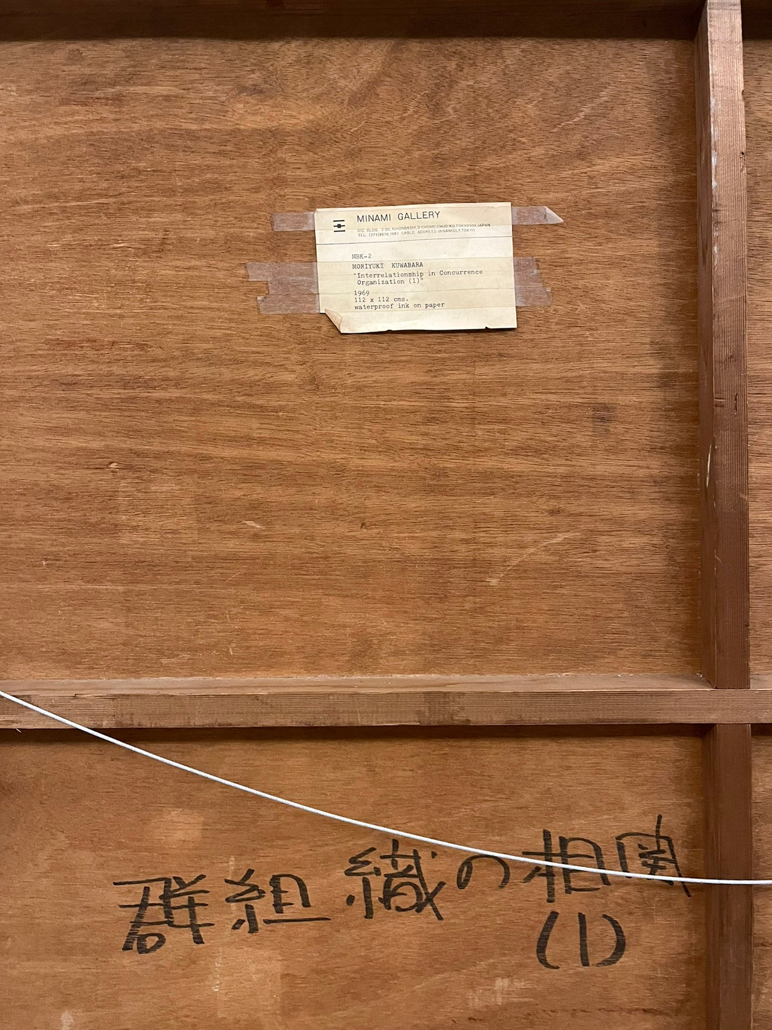 Moriyuki Kuwabara, Interrelationship in Concurrence Organization, 1969