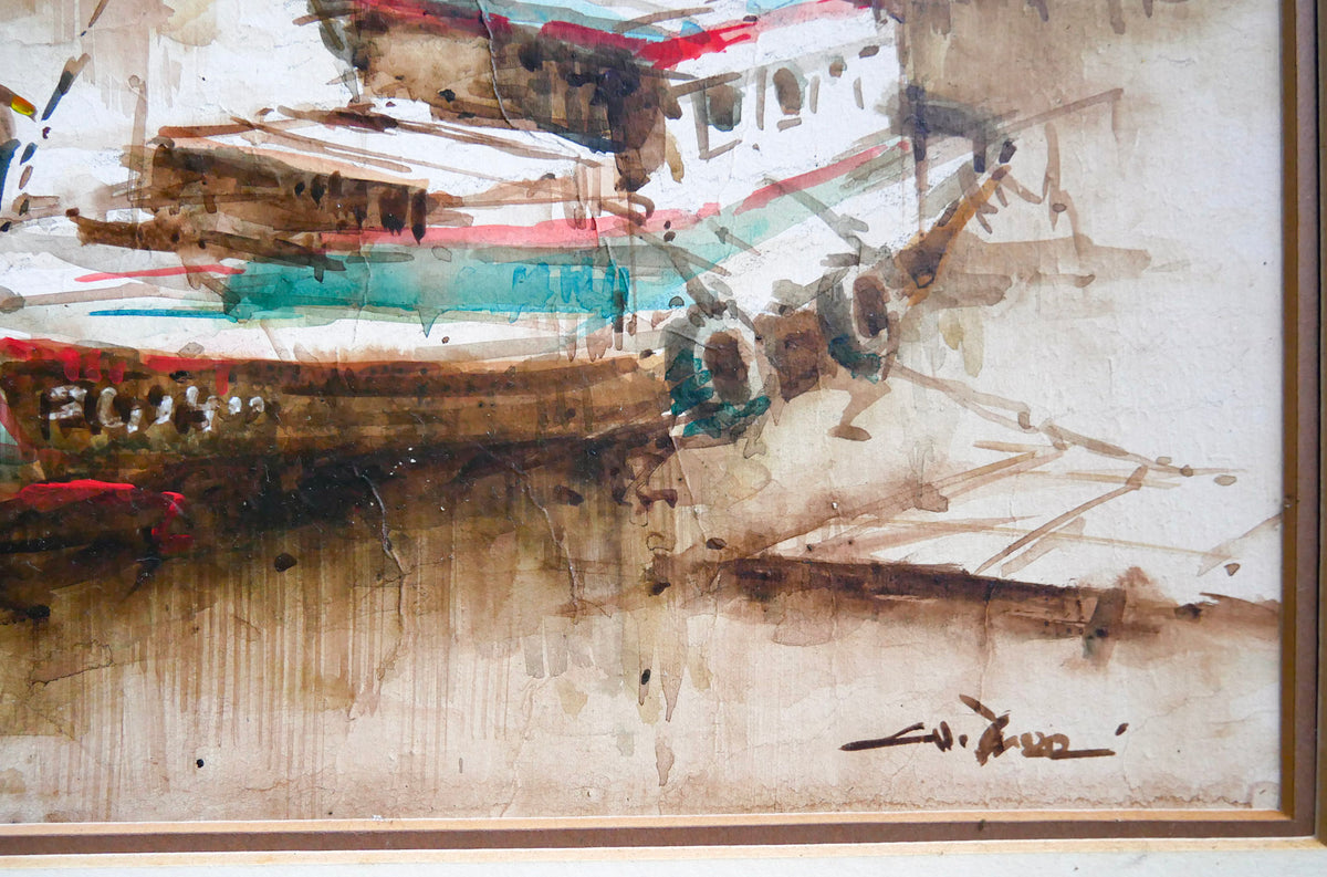 Ang Ah Tee, Untitled (Singapore River), c. 1980s