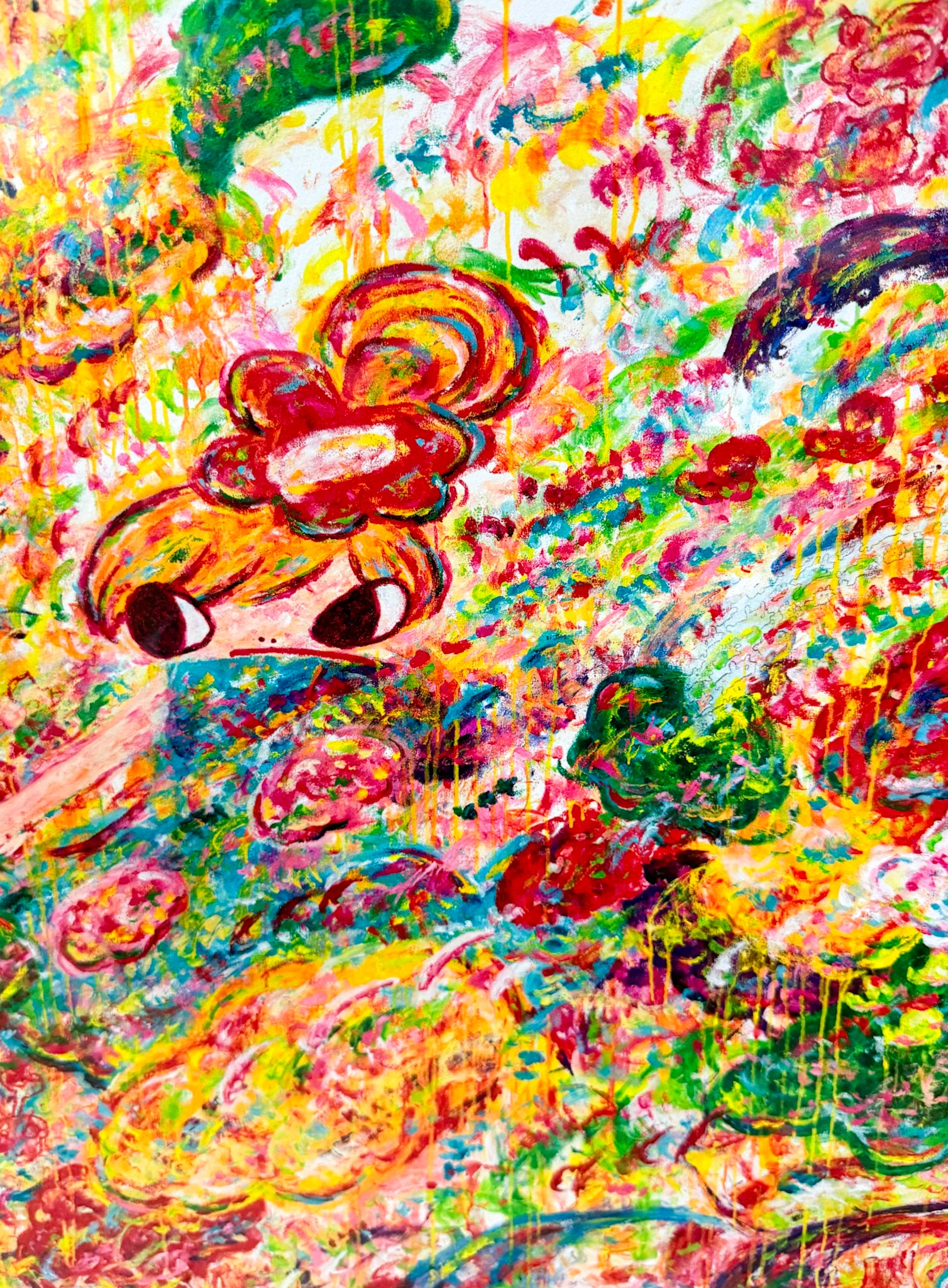 Ayako Rokkaku, Untitled (Trails of Life in the Air), 2022