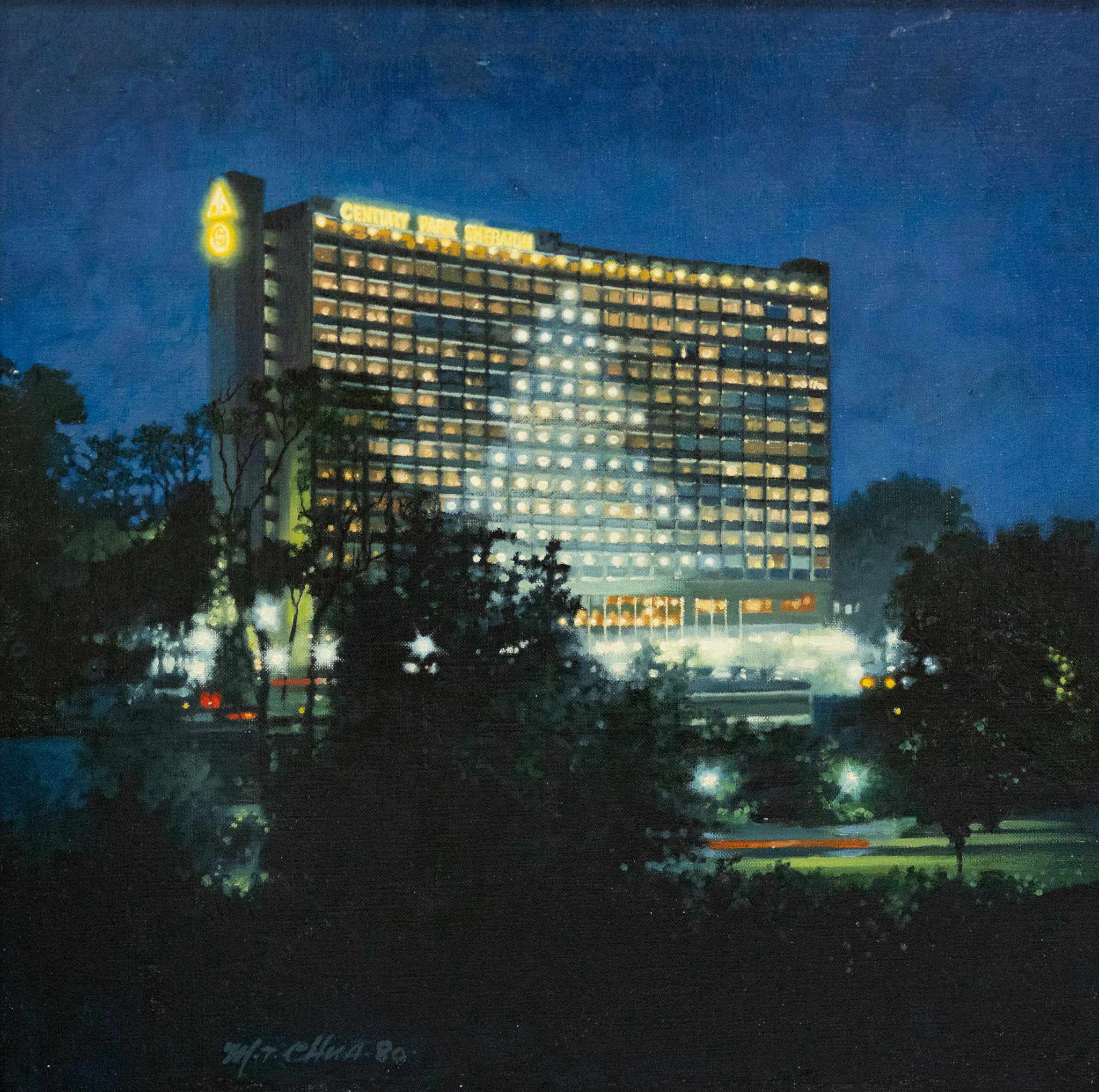 Chua Mia Tee, Century Park Sheraton (Night Scene), 1980