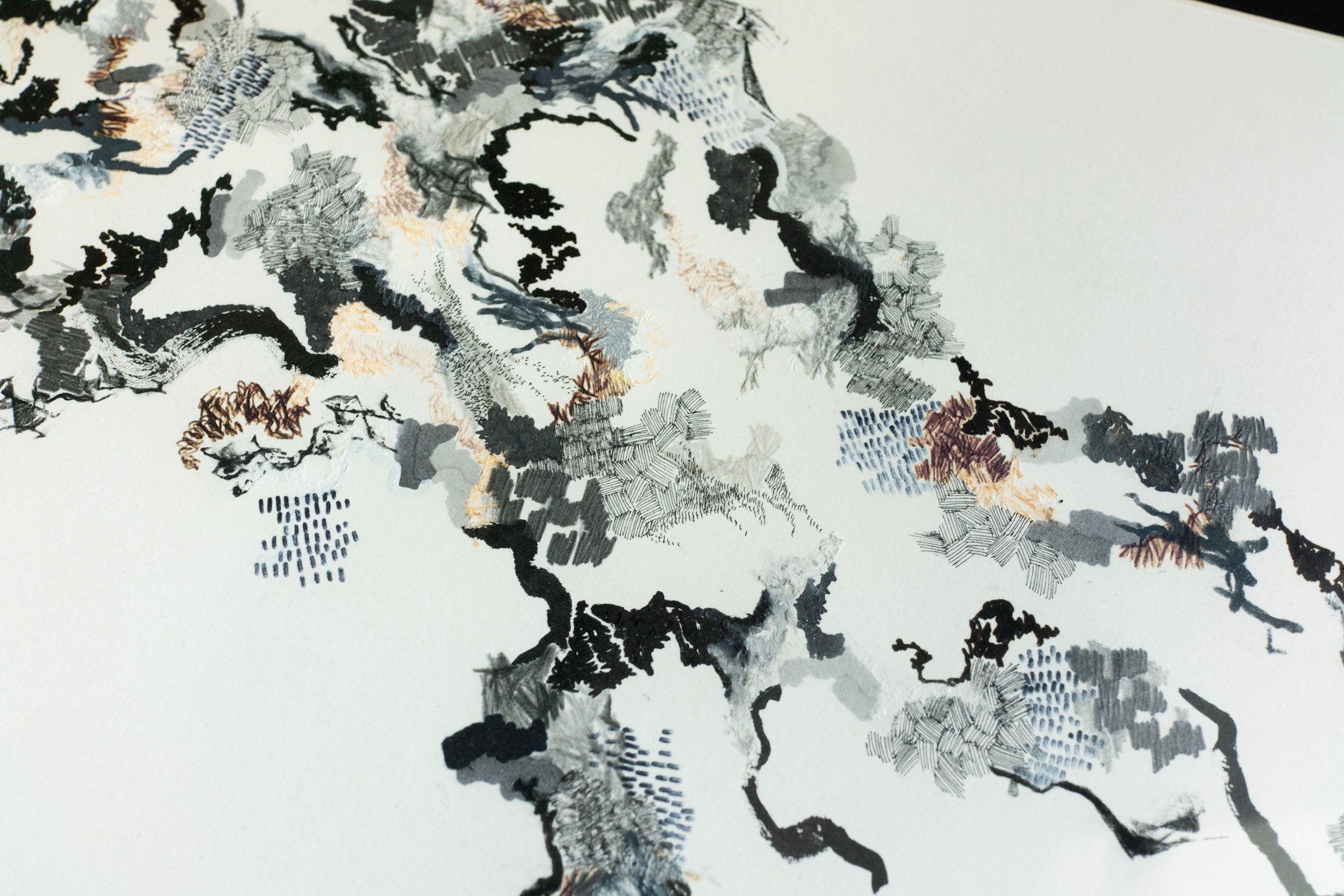 Benjamin Hochart, Study for a wall-drawing 3, 2009