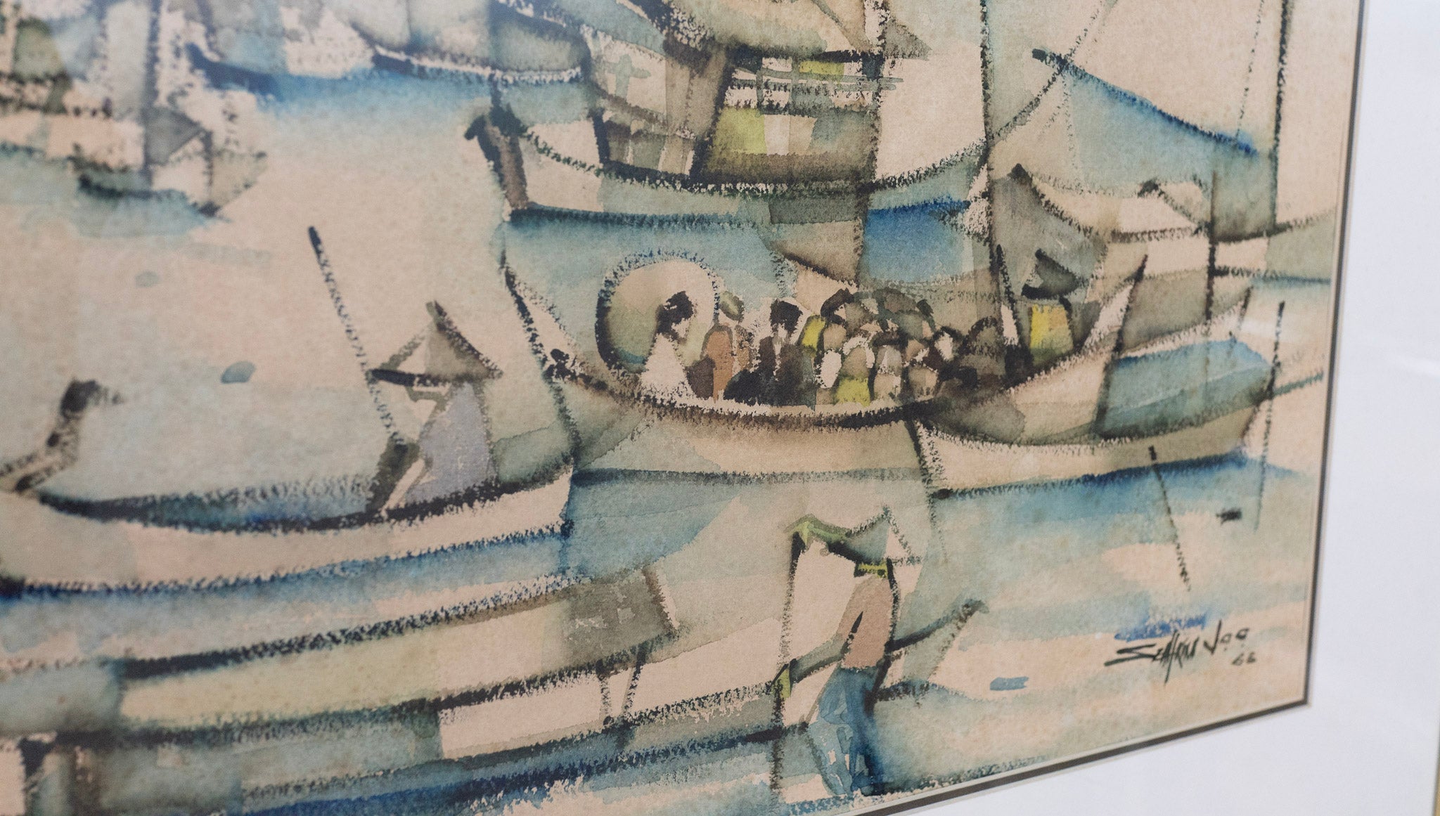 Seah Kim Joo, Untitled (River Scene), 1963