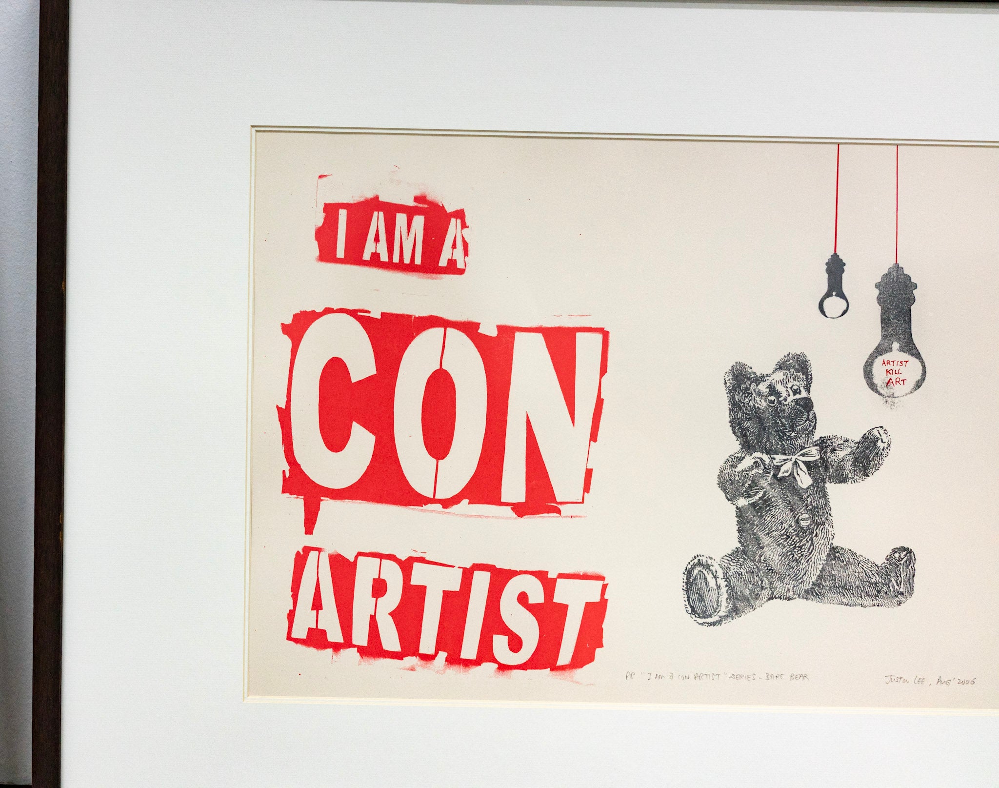Justin Lee, I am a Con Artist-Bare Bear, 2006