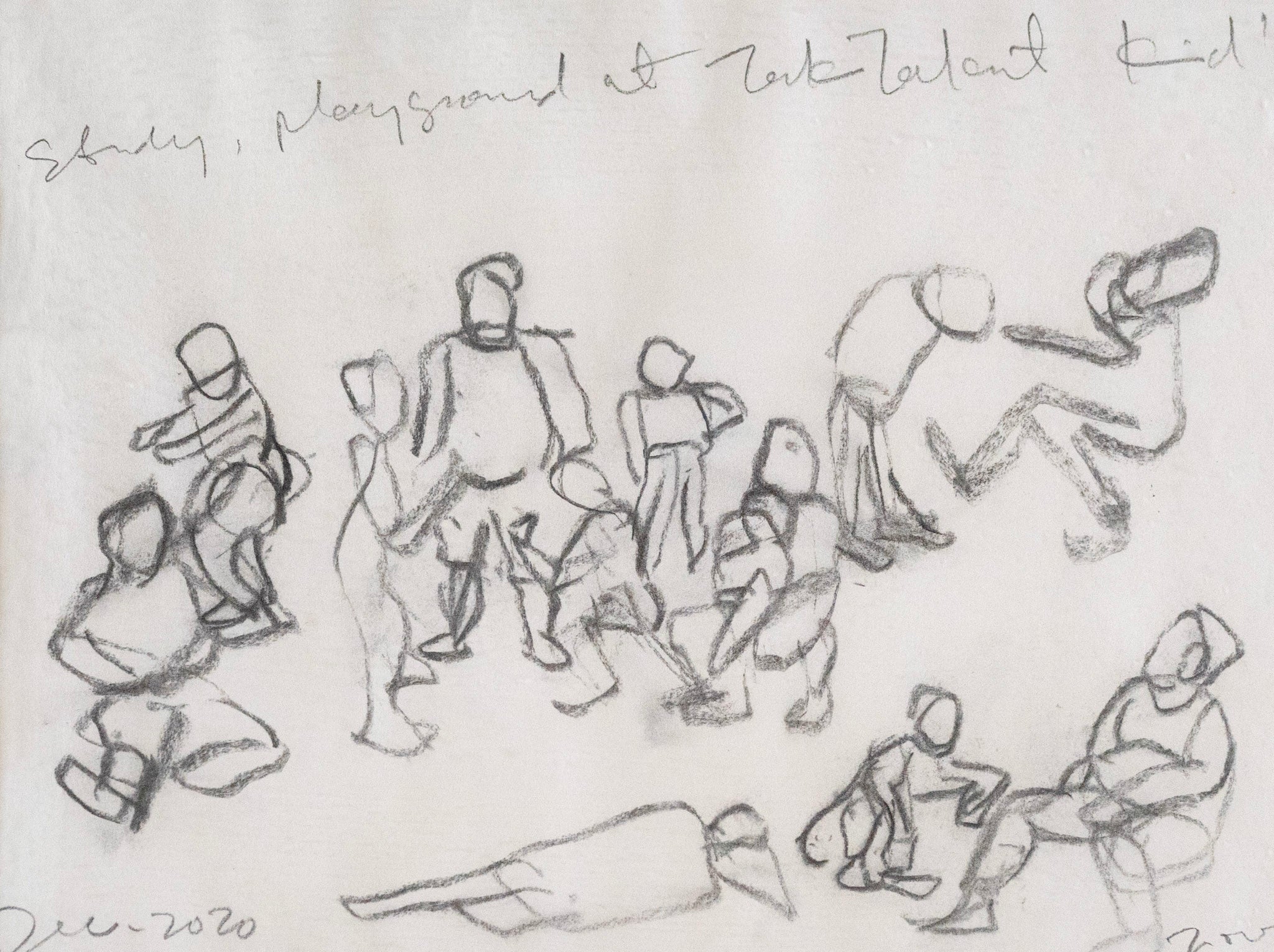 Jimmy Ong, Tak Takut: Study, Playground & Study, Children at Swings, 2020