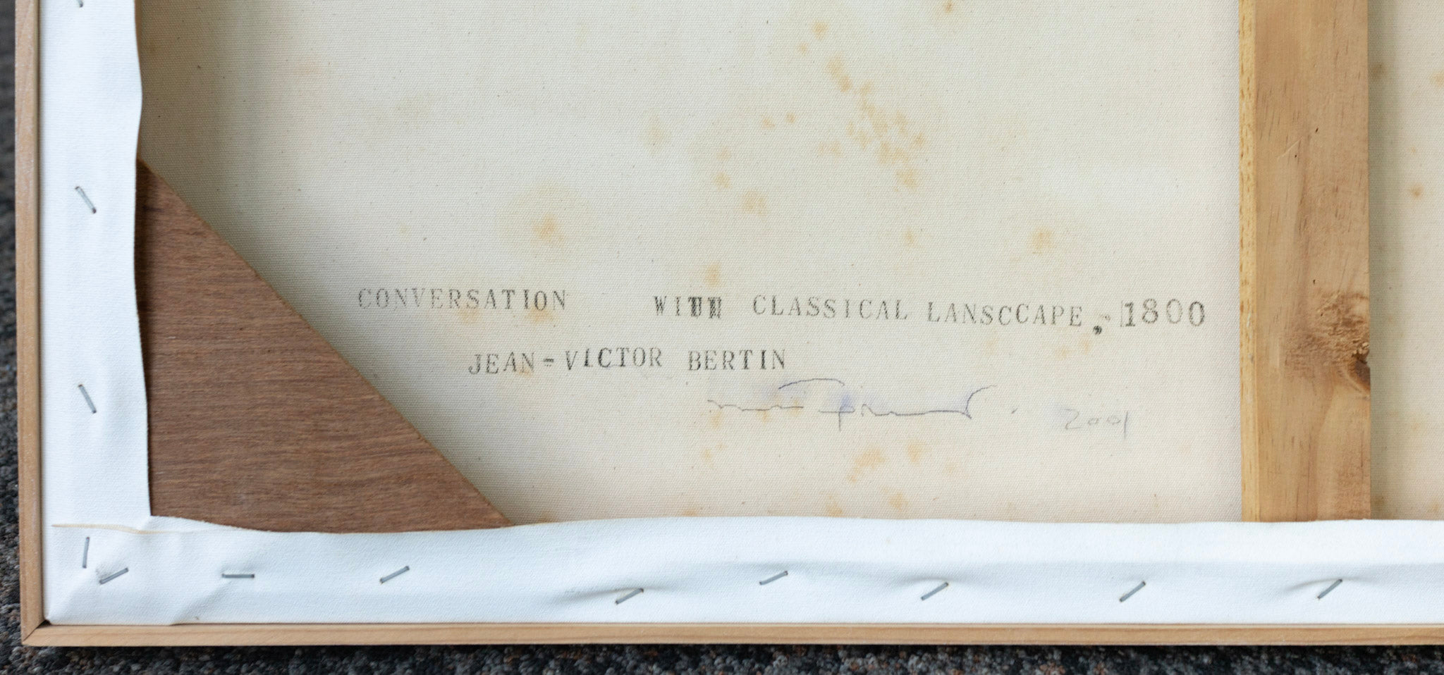 Natee Utarit, Conversation with Classical Landscape, 1800, Jean-Victor Bertin, 2001