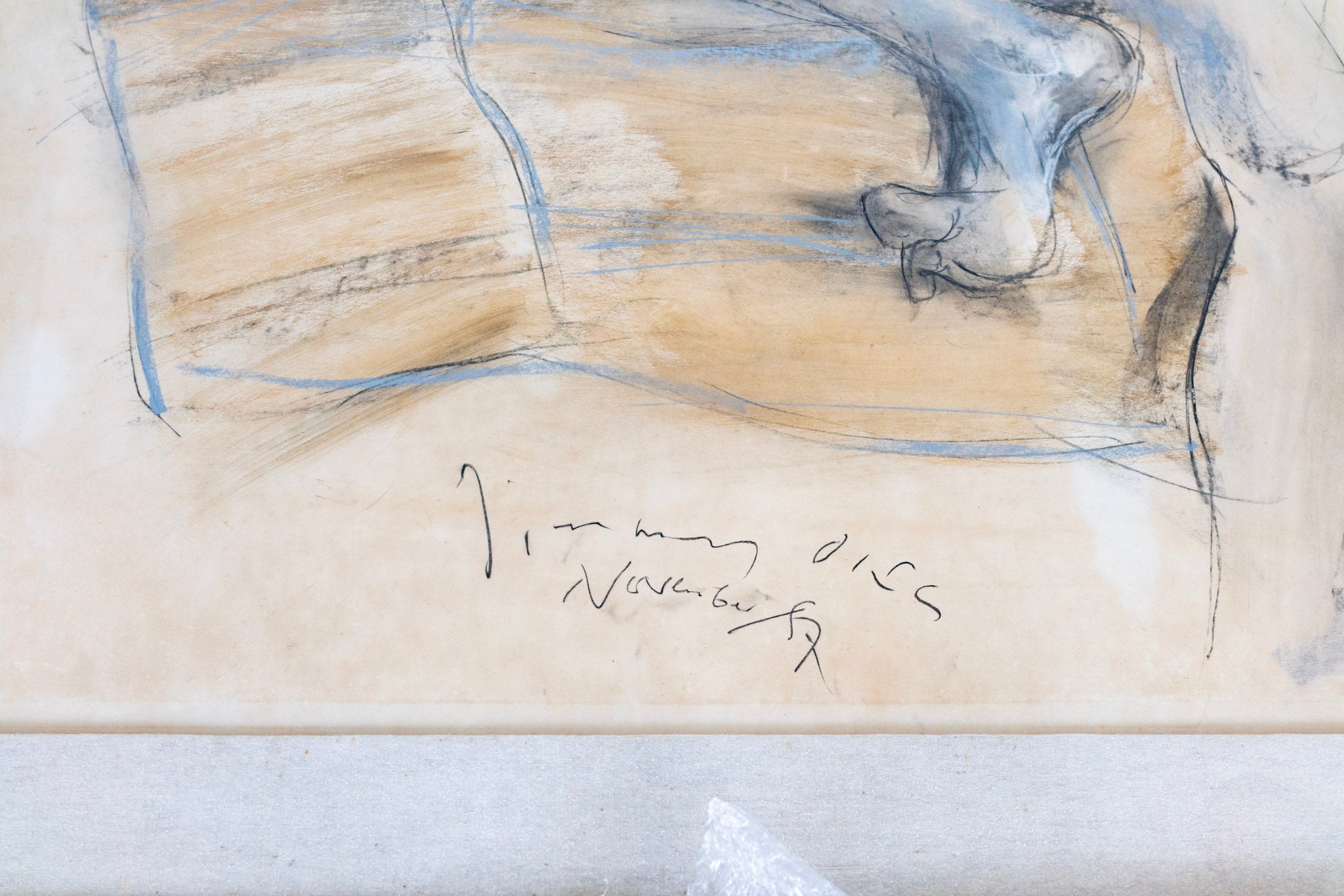 Jimmy Ong, Blue-boy on Chinese Beach Mat, 1987