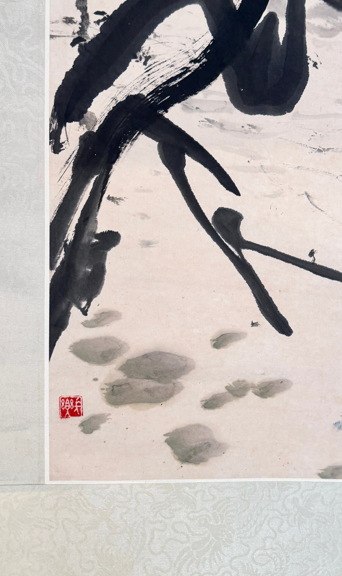 Chen Wen Hsi, A Pair of Ducks Swimming Beneath a Wisteria, Undated