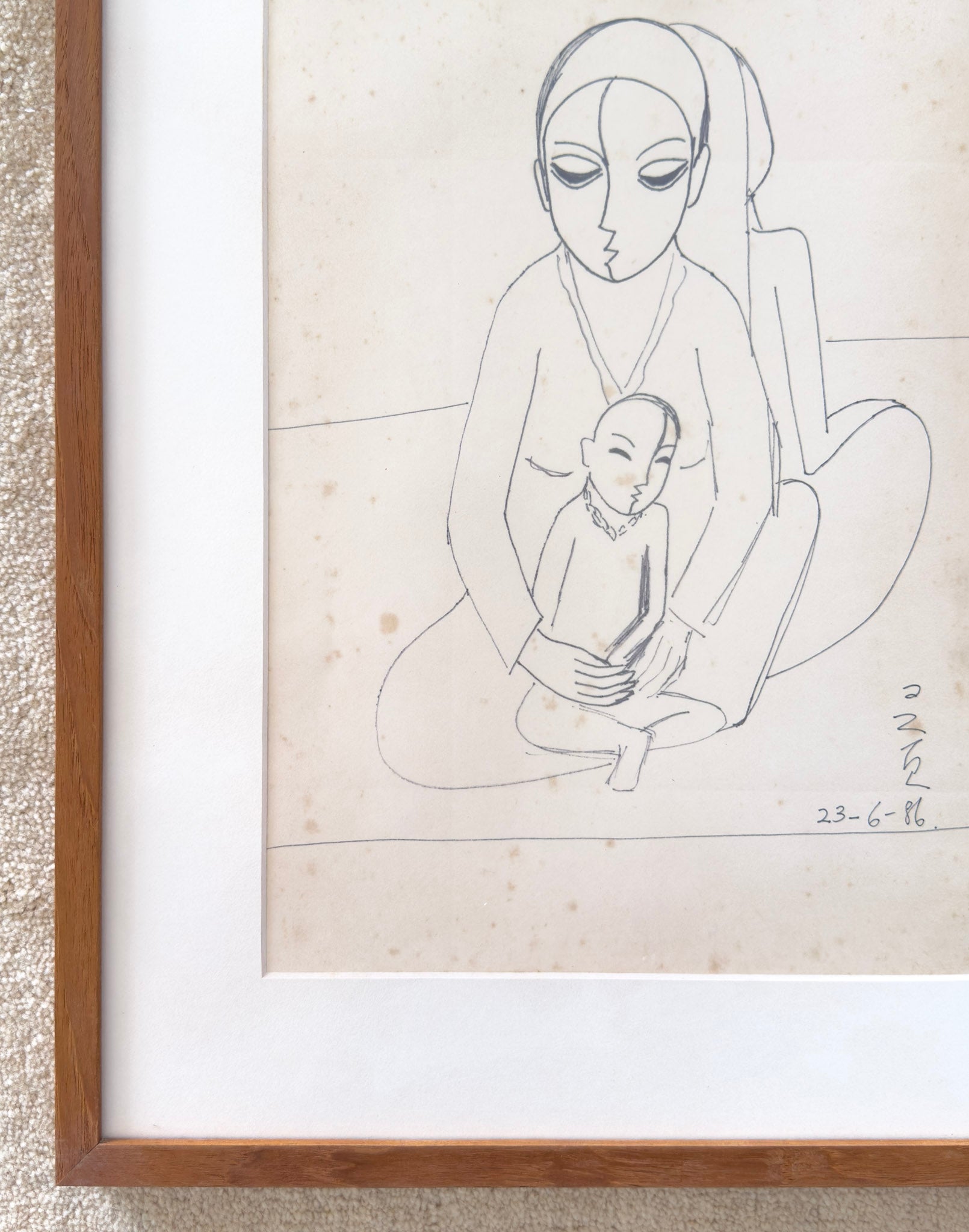 Cheong Leng Guat, Untitled (Mother and Child), 1986