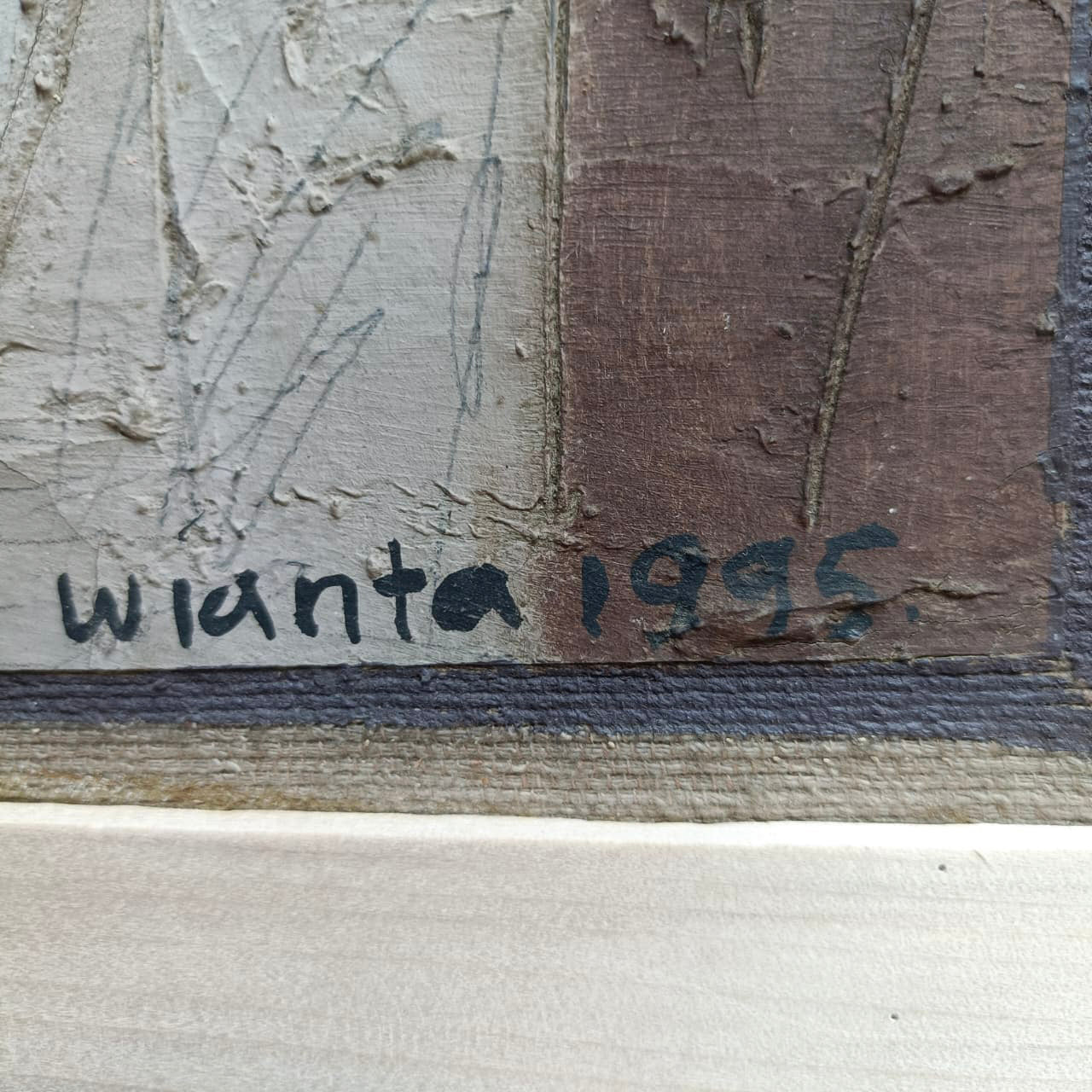 I Made Wianta, Untitled (Brown), 1995