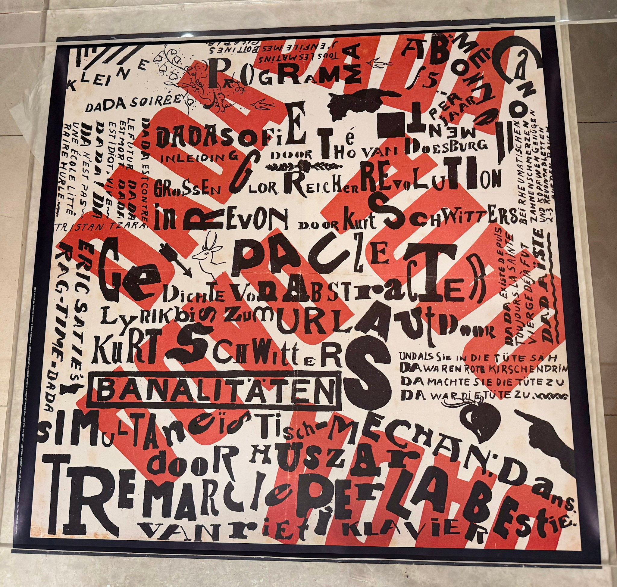 Kurt Schwitters & Theo van Doesburg, Kleine DADA Soiree, 1923