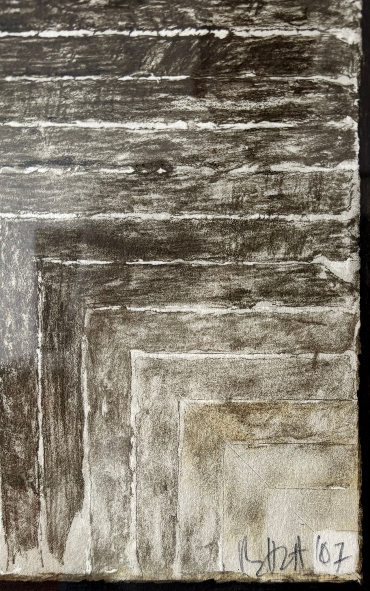 S. H. Raza, Untitled (Silver Geometry), 2007